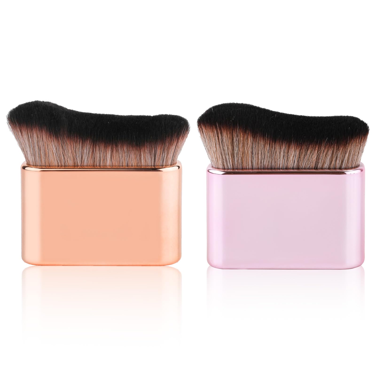 2pcs Self Tanning Brushes, Liquid Foundation for Kabuki Self Tan Brush Applicator Body Makeup Brushes for Self Tanner Body Face 