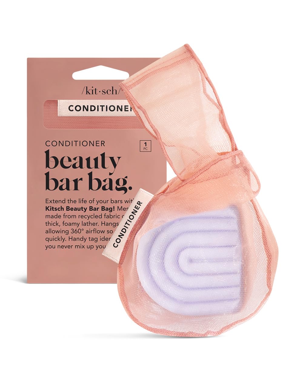 Kitsch Bar Soap Saver Bag - Beauty Bar Soap Bag & Bar Soap Pouch to Preserve Soap Bars | Body Wash, Conditioner & Shampoo Bar Ho