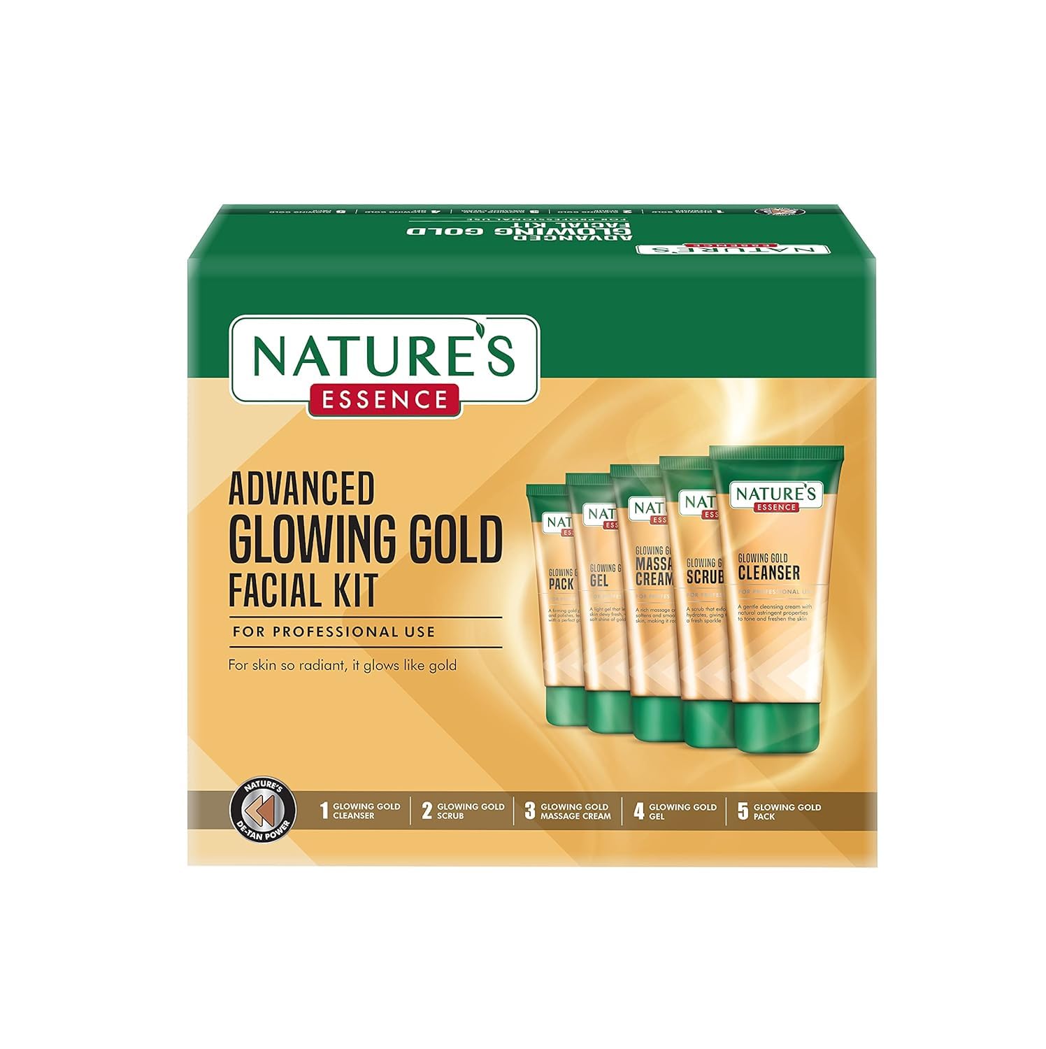 Natures Essence Glowing Gold Facial Kit, 500G