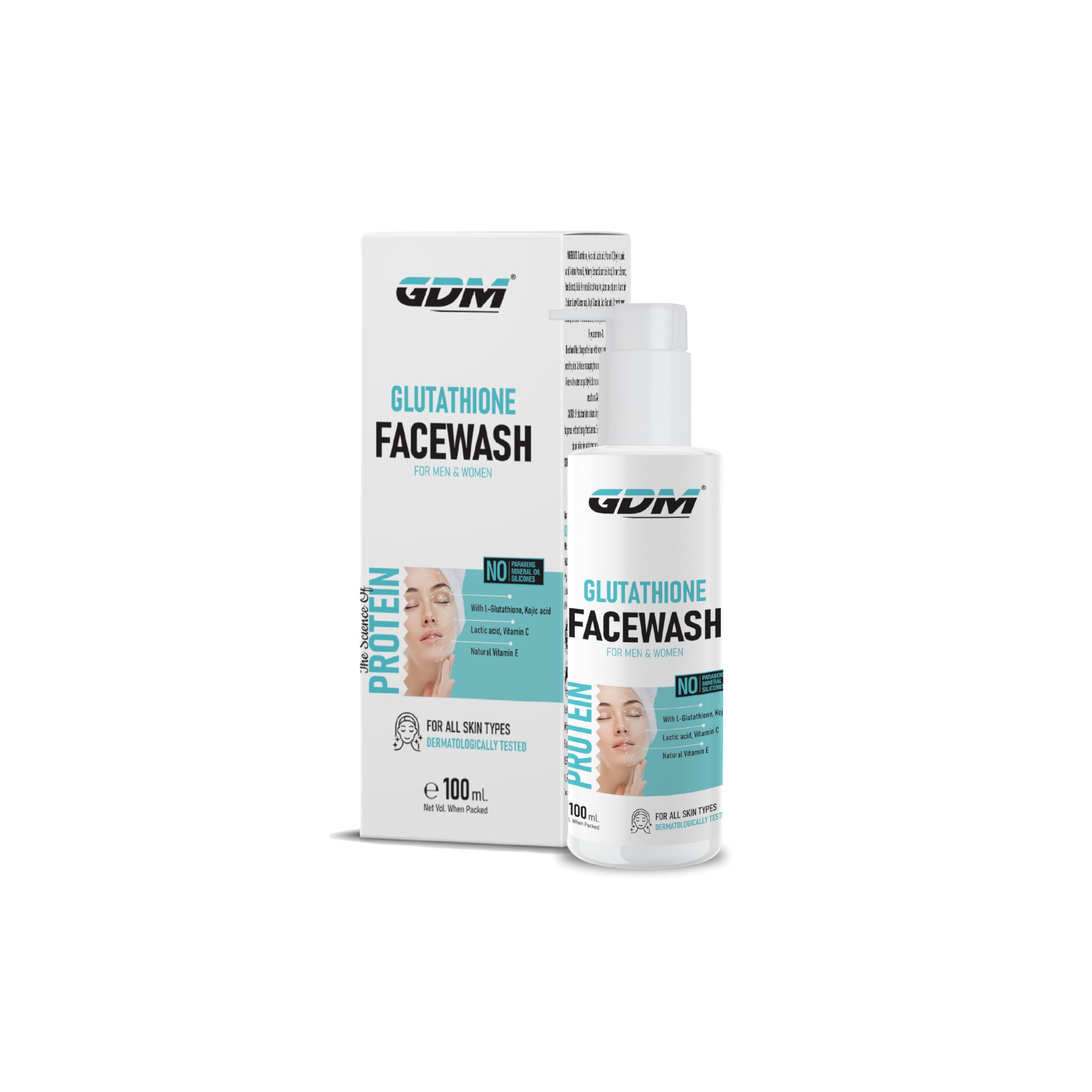 LGlutathione Facewash For Skin Brightening & Whitening Enriched With Kojic Acid, Lactic Acid, Vitamin C & Vitamin E/Men & Women
