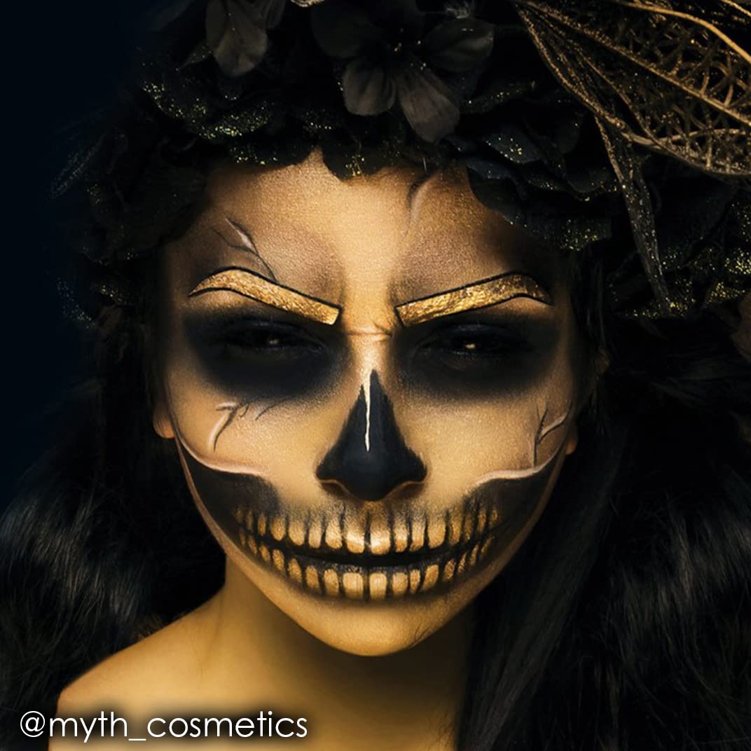 Mehron Makeup Fantasy Fx Cream Makeup  Water Based Halloween Makeup  Gold Face Paint & Body Paint For Adults 1 Fl Oz (30Ml) (Gol