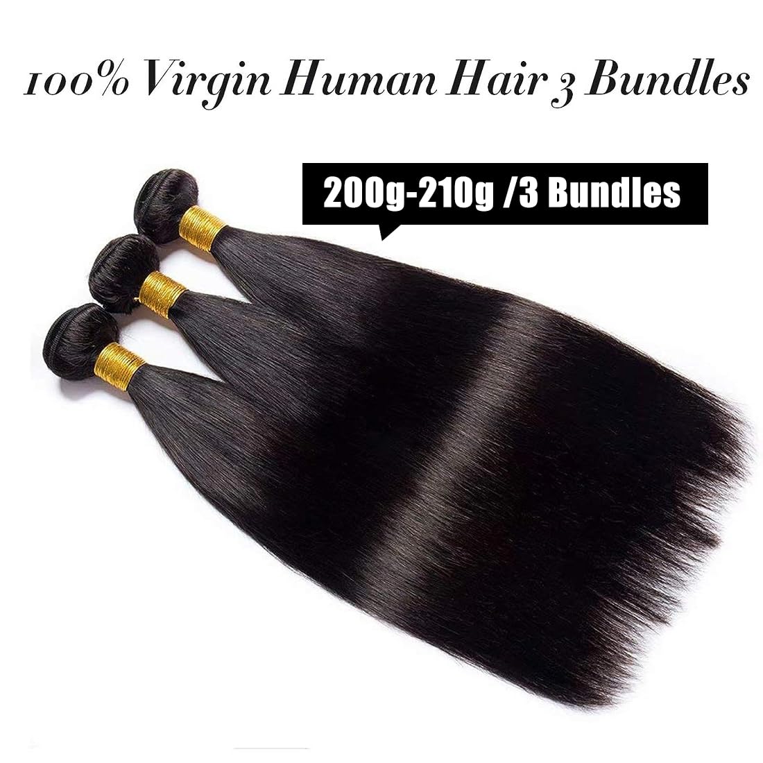 Rebasar Brazilian Straight Human Hair 3 Bundles (26 26 26 Inch) Weave 100% Unprocessed Virgin Weave Hair Human Bundles For Ameri