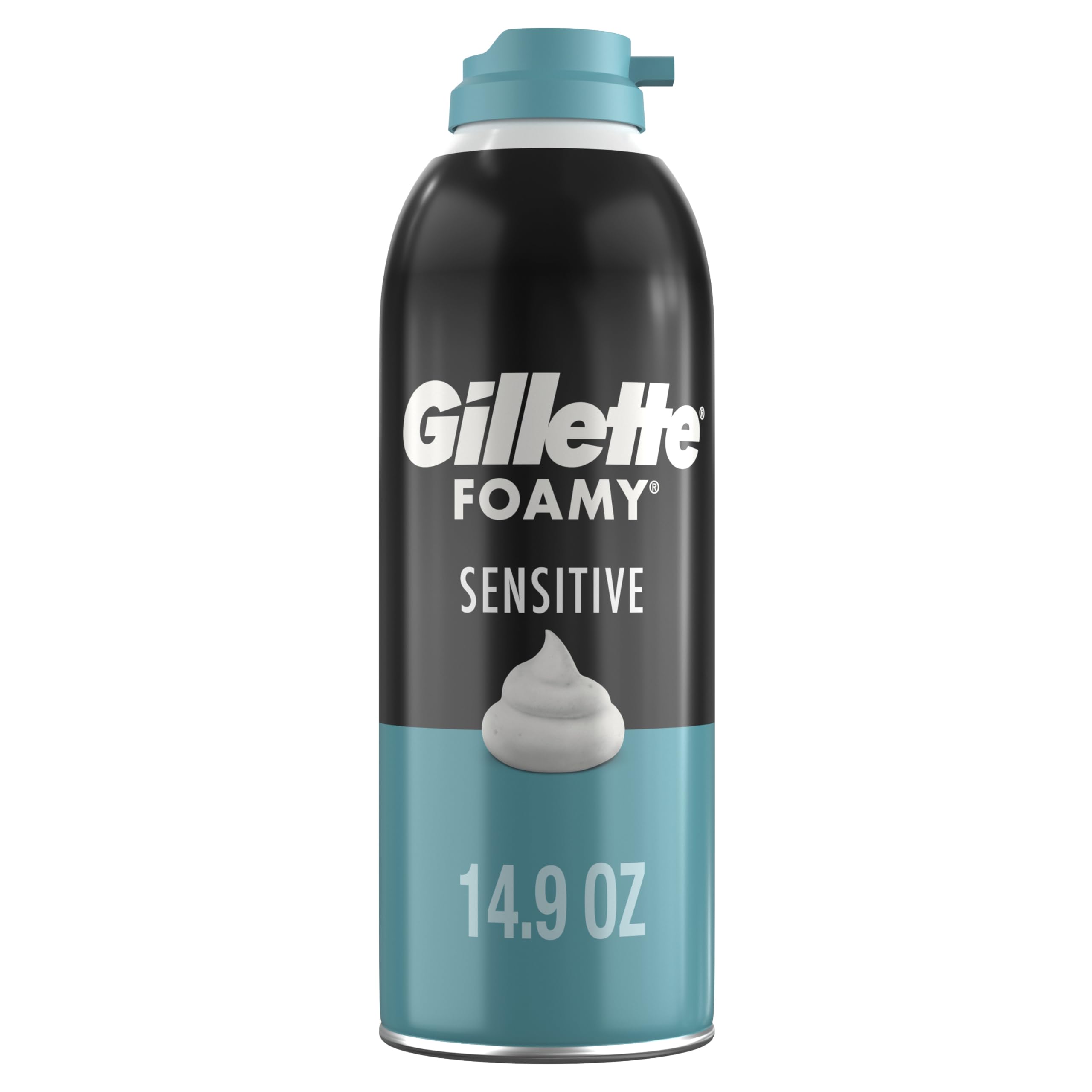 Gillette Foamy Sensitive Shave Foam for Men, Protection Against Shaving Irritation, Quick and Smooth Shave, sensitive skin, shav