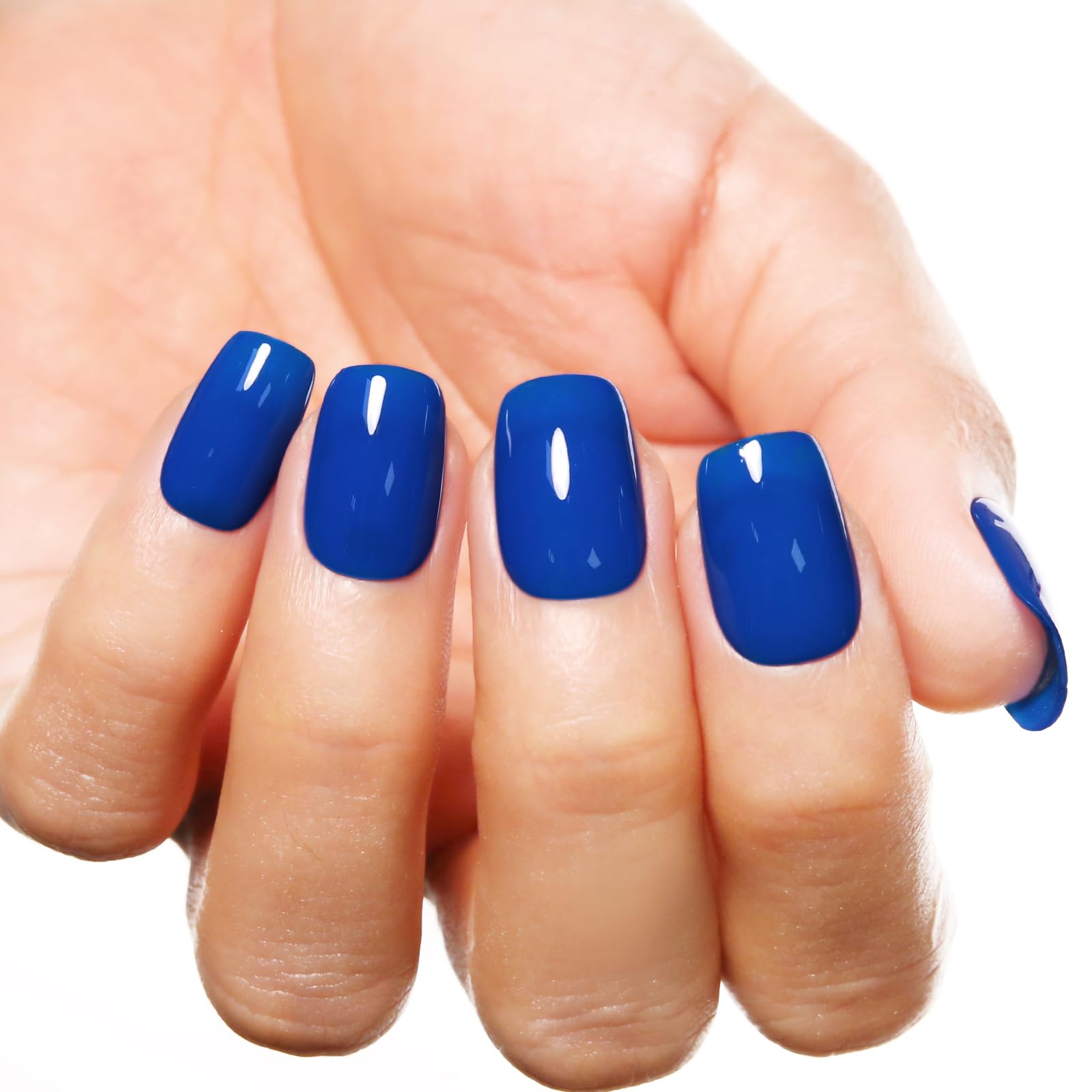 Firedeep Electric Blue Gel Nail Polish, 0.54 Fl Oz Large Bottle Uv/Led Soak Off Royal Blue Gel Polish For Spring And Summer Part