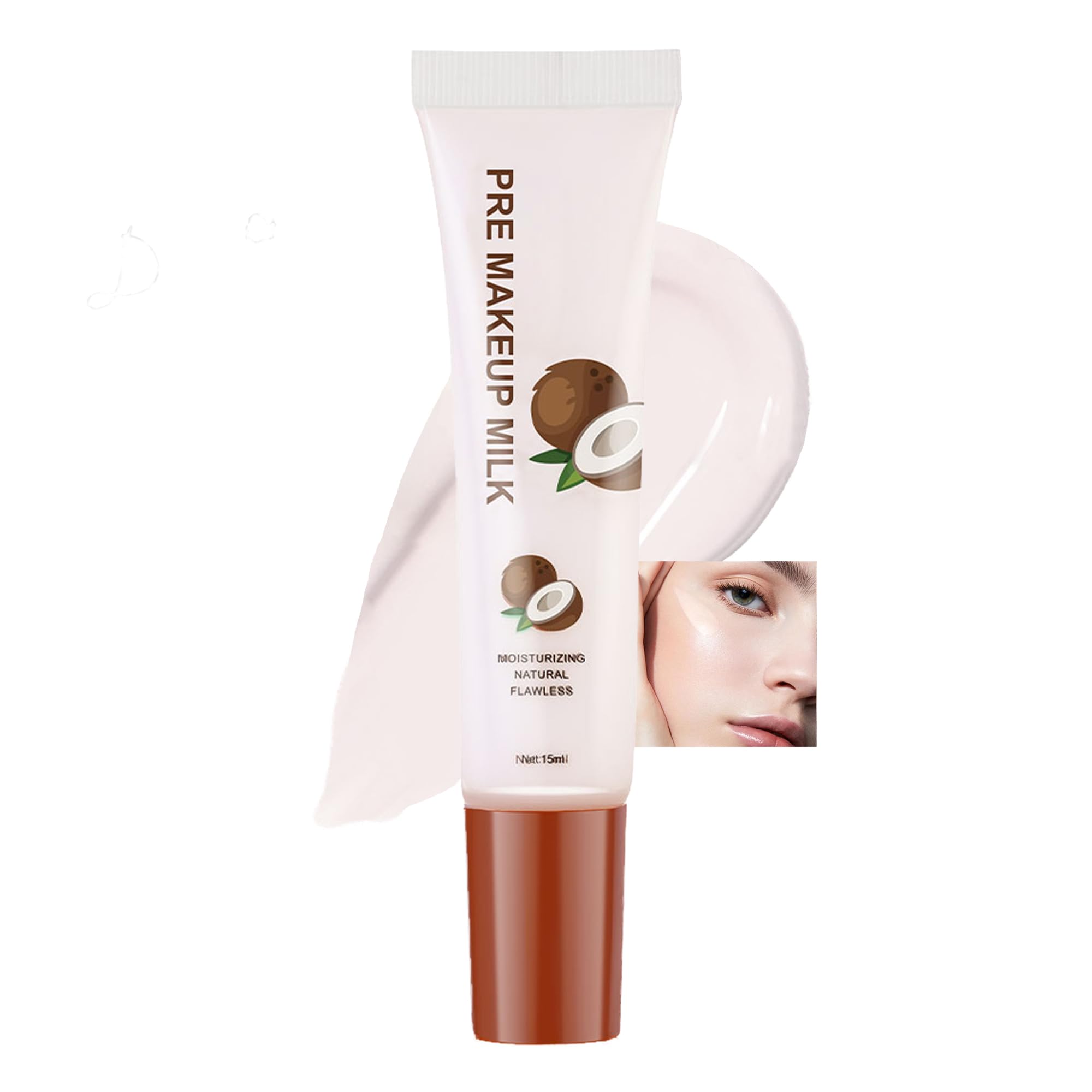 MIESCHER Pre Makeup Milk, Hydrating Face Primer For Smoothing Skin, Makeup Primer For Flawless, LongLasting Moisturizing Oil Co