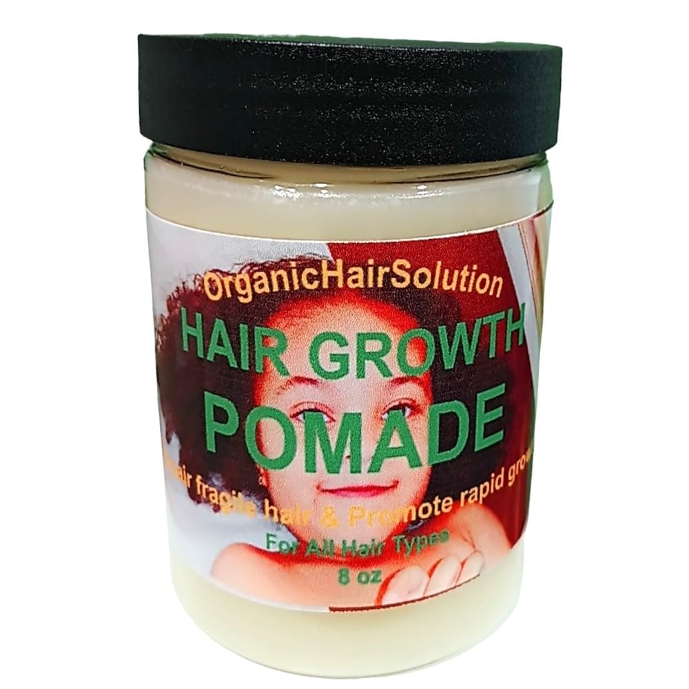 Organic Hair SolutionKIDS Hair Growth Pomade Grease For Stronger, Thicker Longer HairScalp & Hair Strengthening with Castor, 