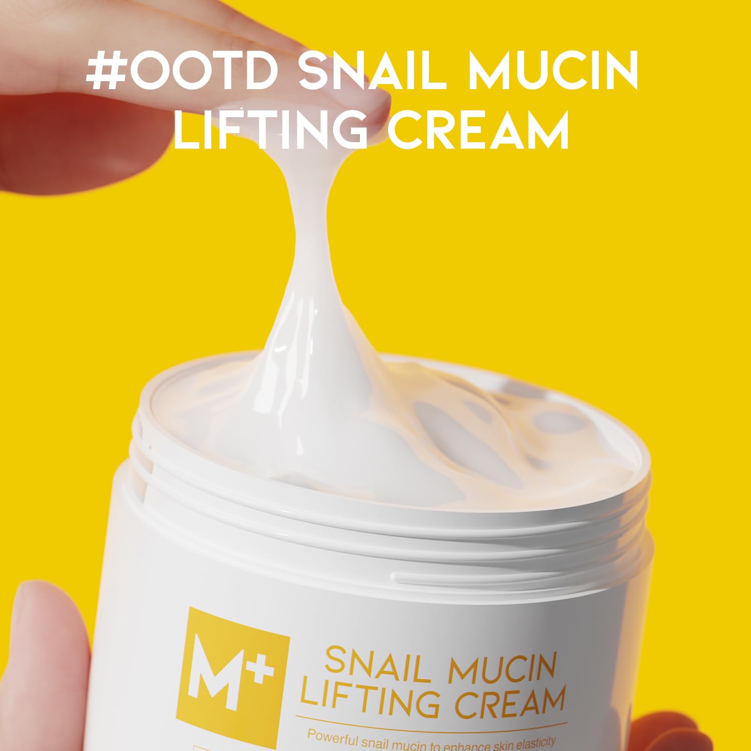 #Ootd Snail Mucin Moisturizer Cream For Face, Lifting & Deep Hydrating Ceam For Face And Neck, Anti Aging, Smoothing, Korean Ski