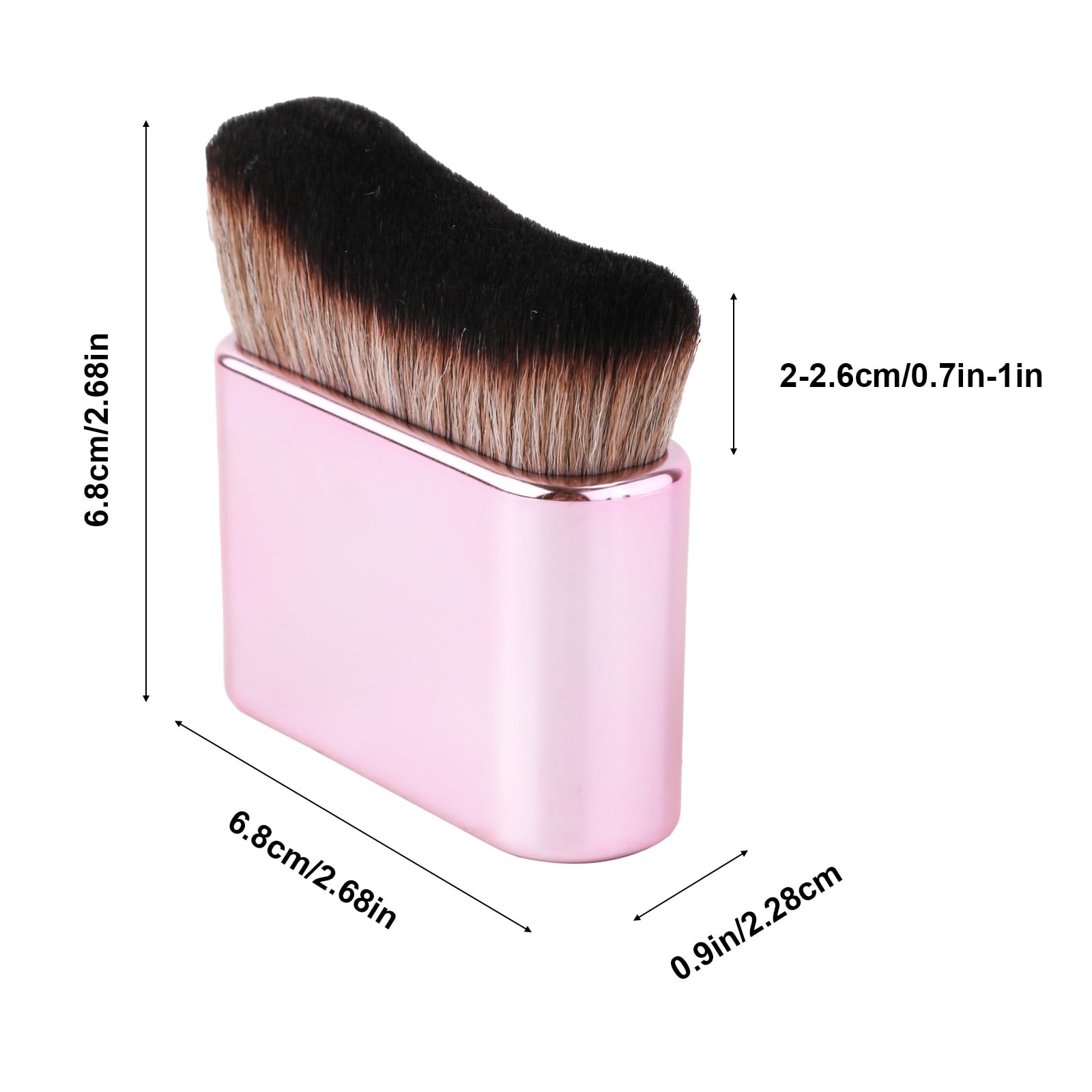 Self Tanning Brush, Self Tanner Applicator Brush Foundation Body Makeup Brushes Self Tan Brush for Kabuki Face Spray(Rose Pink)