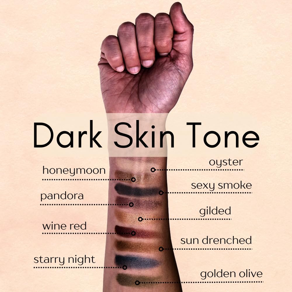 Pure Ziva Sexy Smoke Dark Grey Iron Charcoal Matte Pressed Powder Single Vegan Eyeshadow; Talc, Paraben & Cruelty Free