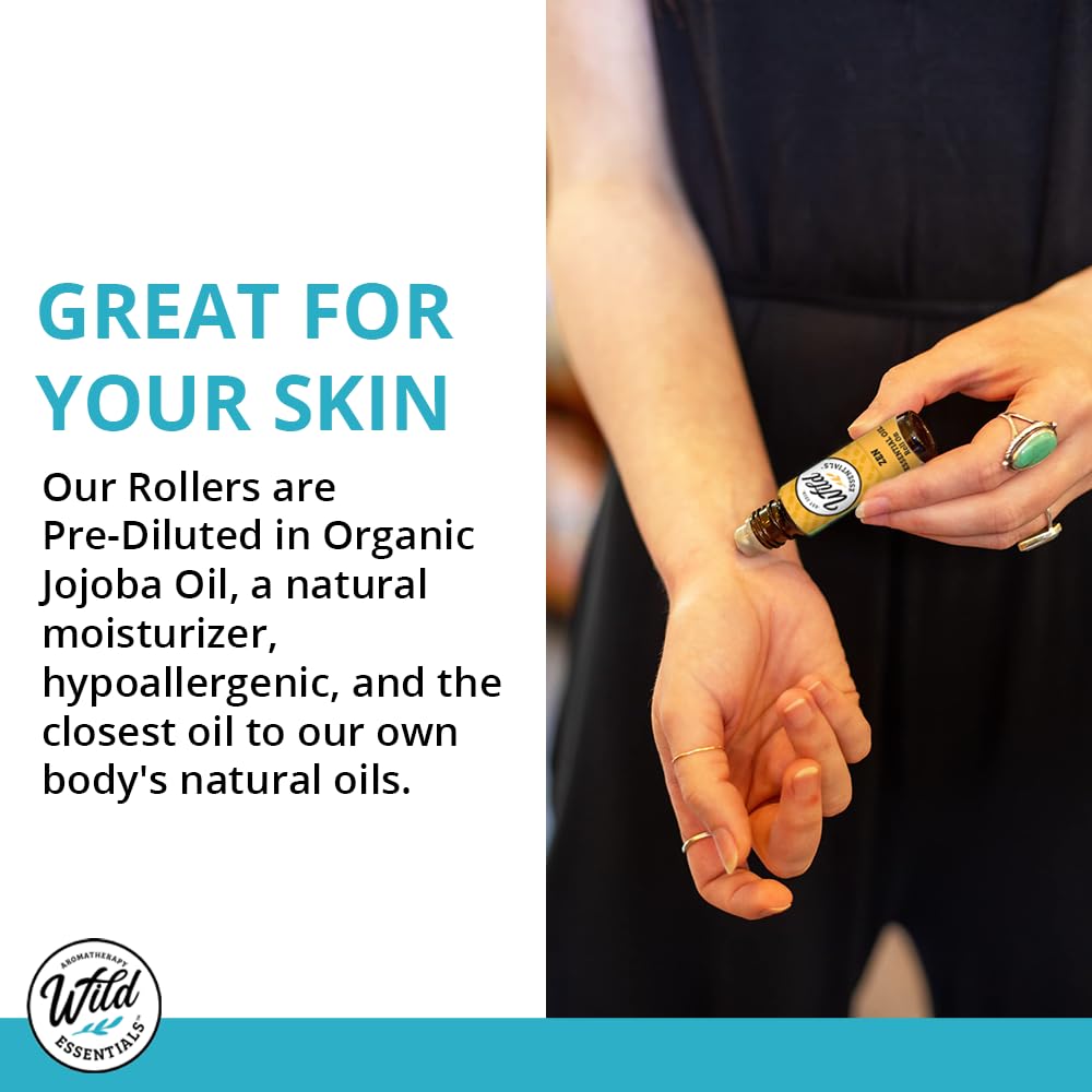 Wild Essentials Palo Santo Essential Oil Roll On, 10Ml, Cleansing, Purifying, Relaxing, 100% Pure, Premium Grade Essential Oils,