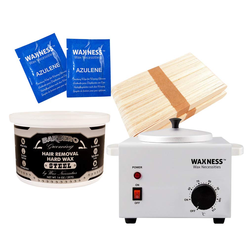 Wax Necessities Barbero Grooming Stripless Waxing Kit for Men