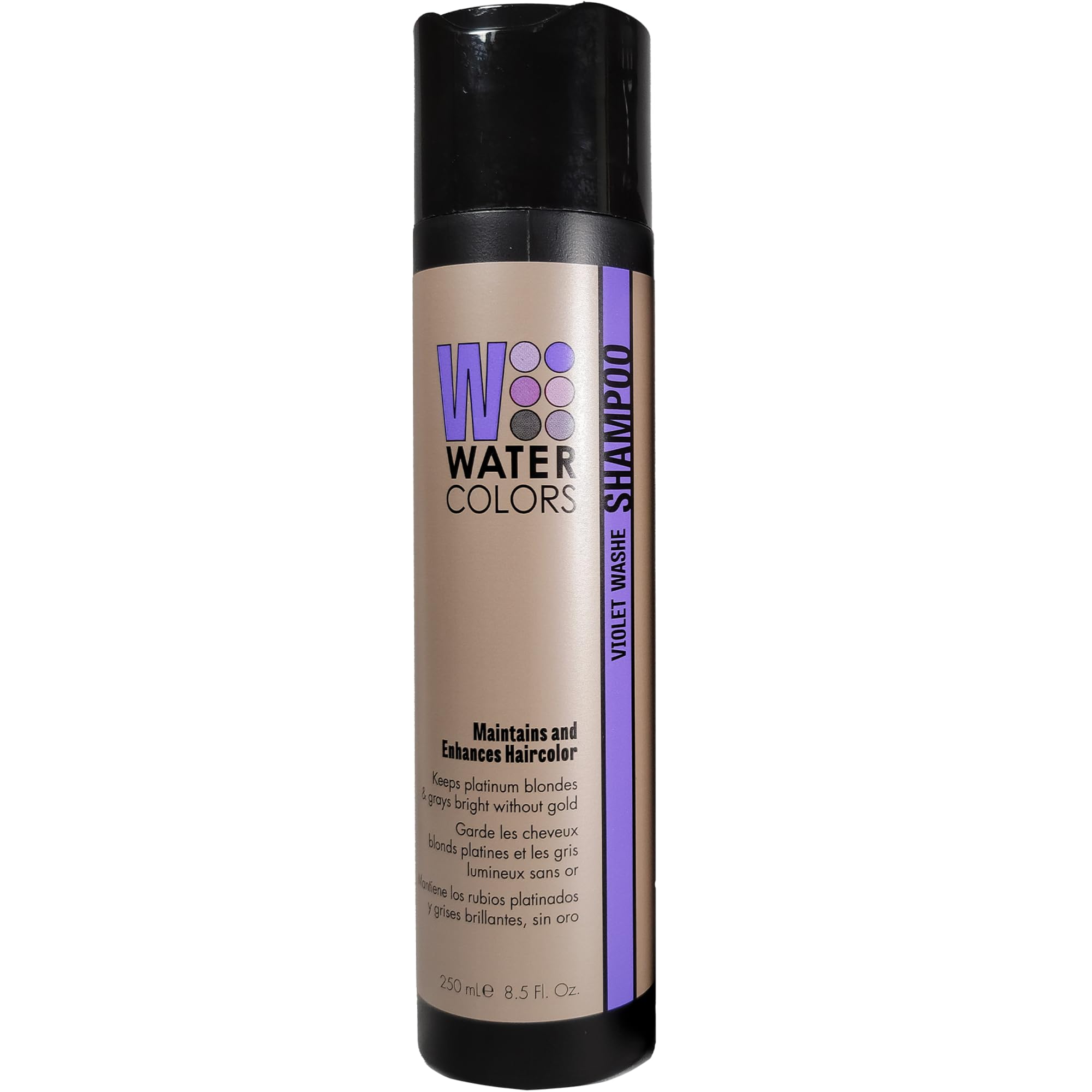 Watercolors Semi Permanet Color Depositing Shampoo. Sulfate & Paraben Free To Maintain & Enhance Hair Color 8.5 Oz - Violet Wash