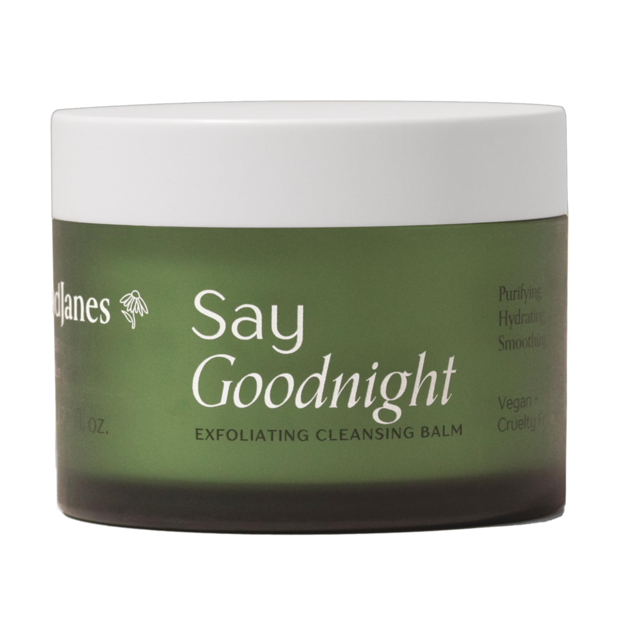 Say Goodnight Exfoliating Cleansing Balm with Bamboo, Cocoa & Shea Butter  Gently Exfoliating BalmtoOil Night Cleanser with A