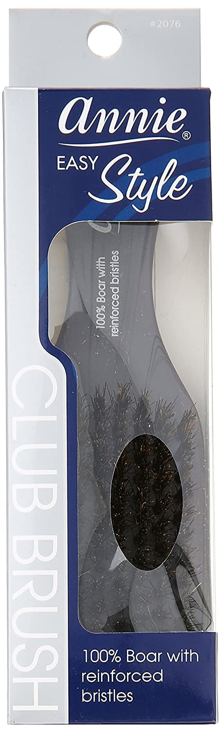 Annie Professional Club Brush 100% Natural Boar Medium Bristle