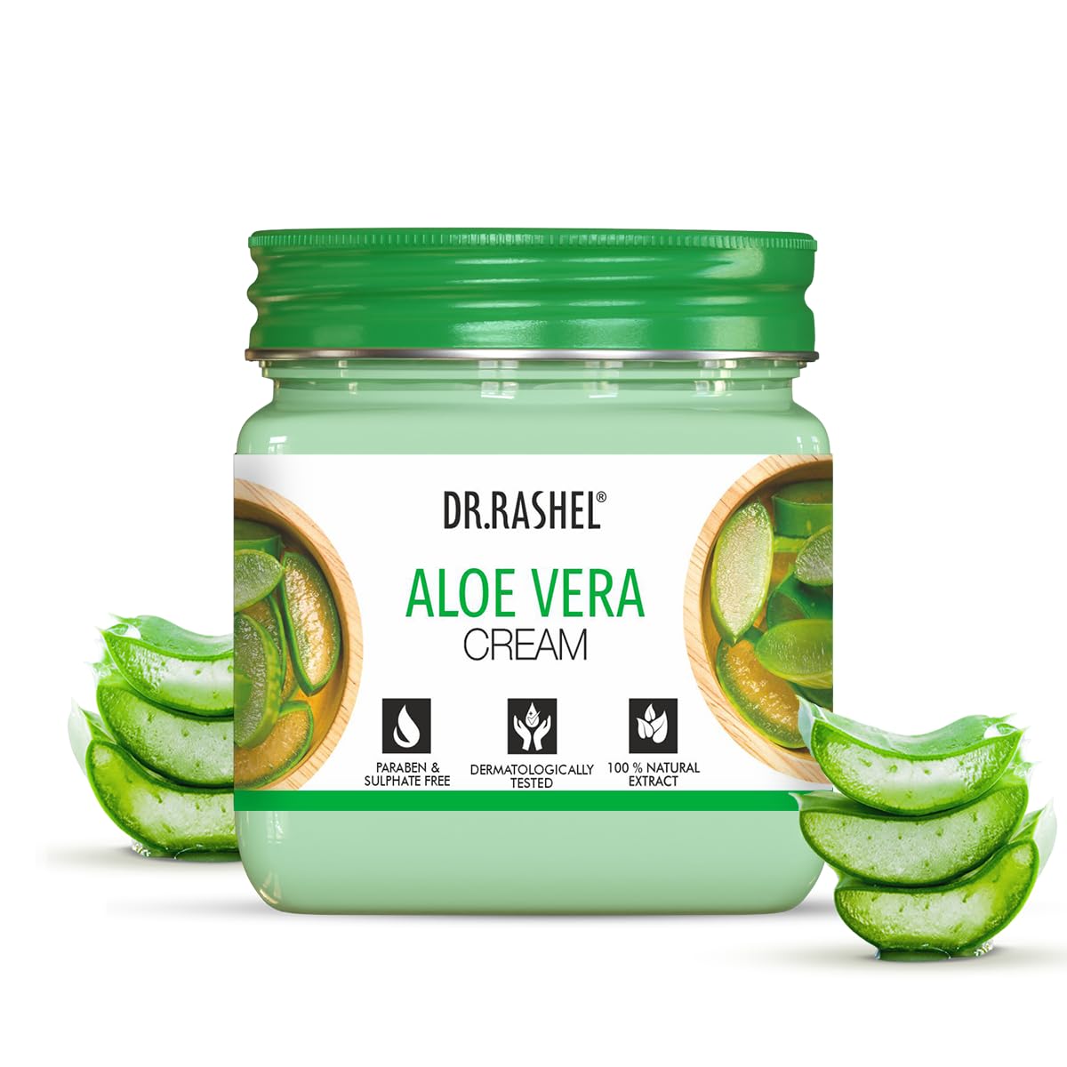 Dr.Rashel Aloe Vera Face And Body Cream For Women And Men (380 Ml) | All Skin Types |Soft And Healthy Skin | Repairing & Nourish