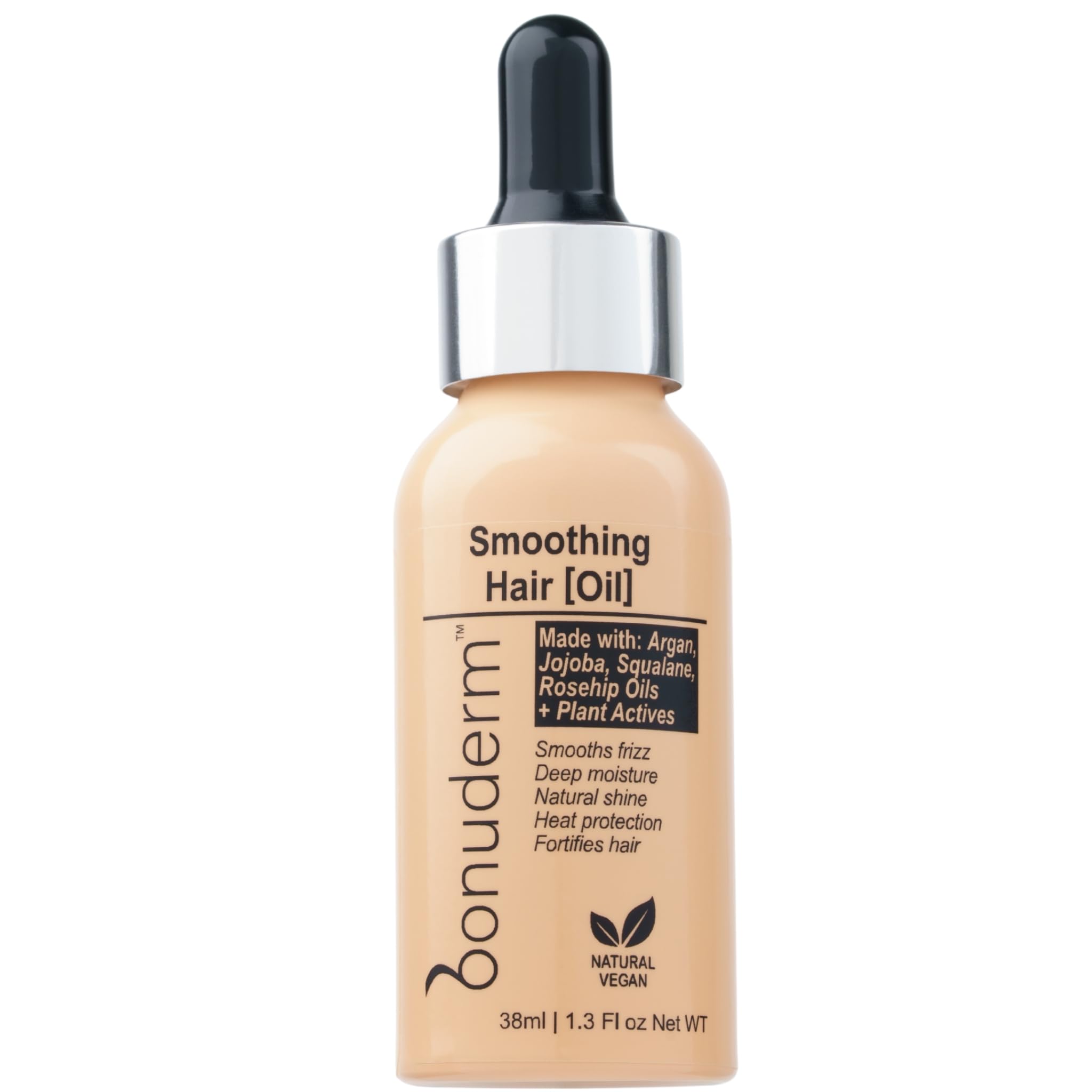 bonuderm Weightless Hair Oil for Frizz Control | Lightweight SiliconeFree, Smoothing Hair Oil for hydration, Softness & Heat Pr