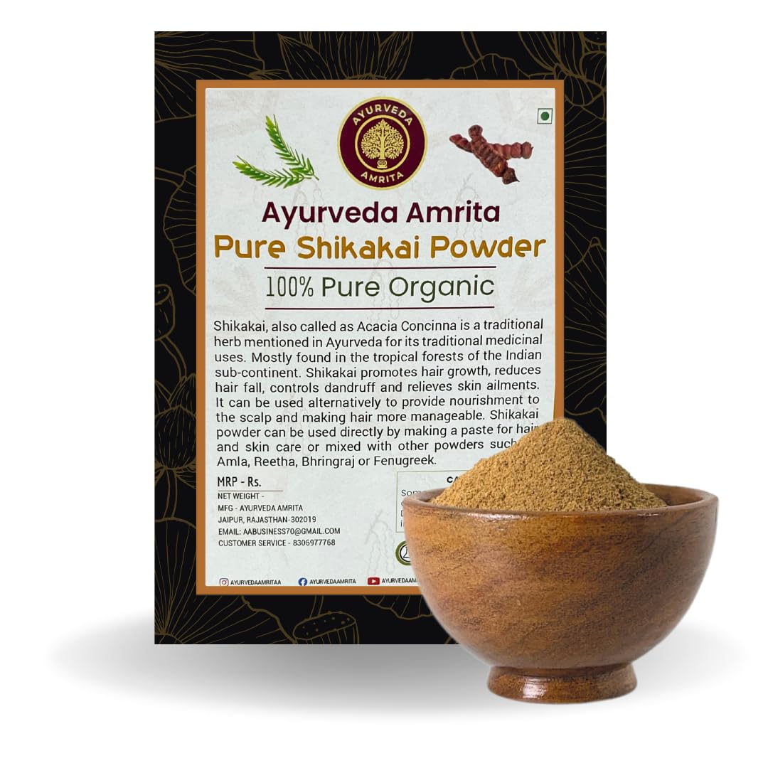 Ayurveda Amrita Organic Shikakai Powder For Hair & Scalp 100 Gm