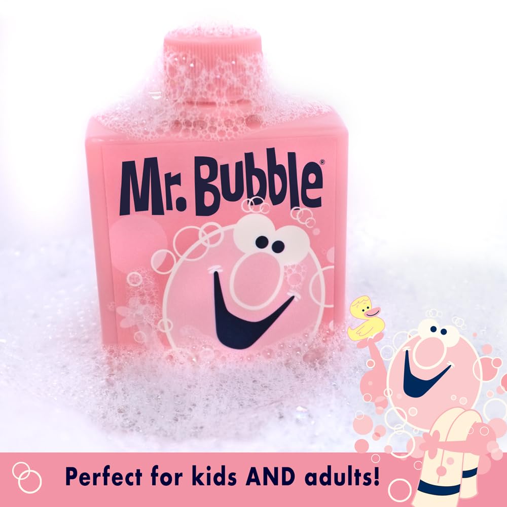 Mr. Bubble Original Bubble Bath, Bubblegum Scent, 8 Oz Retro Bottle, 4-Pack