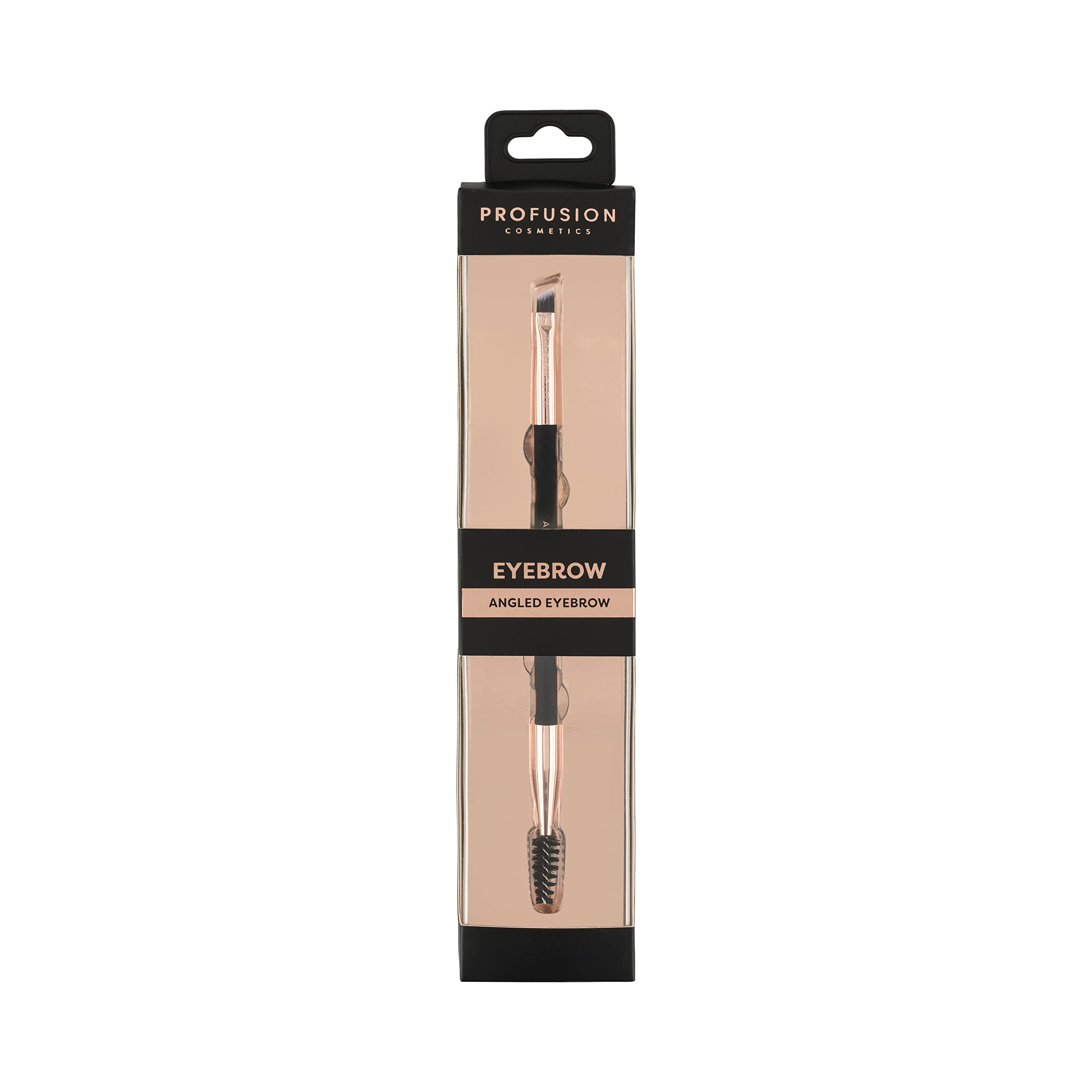Profusion Cosmetics Professional Dual-Ended Spoolie Angled Eye Brow Brush for Precision Application and Blending of Eye Brow Pow