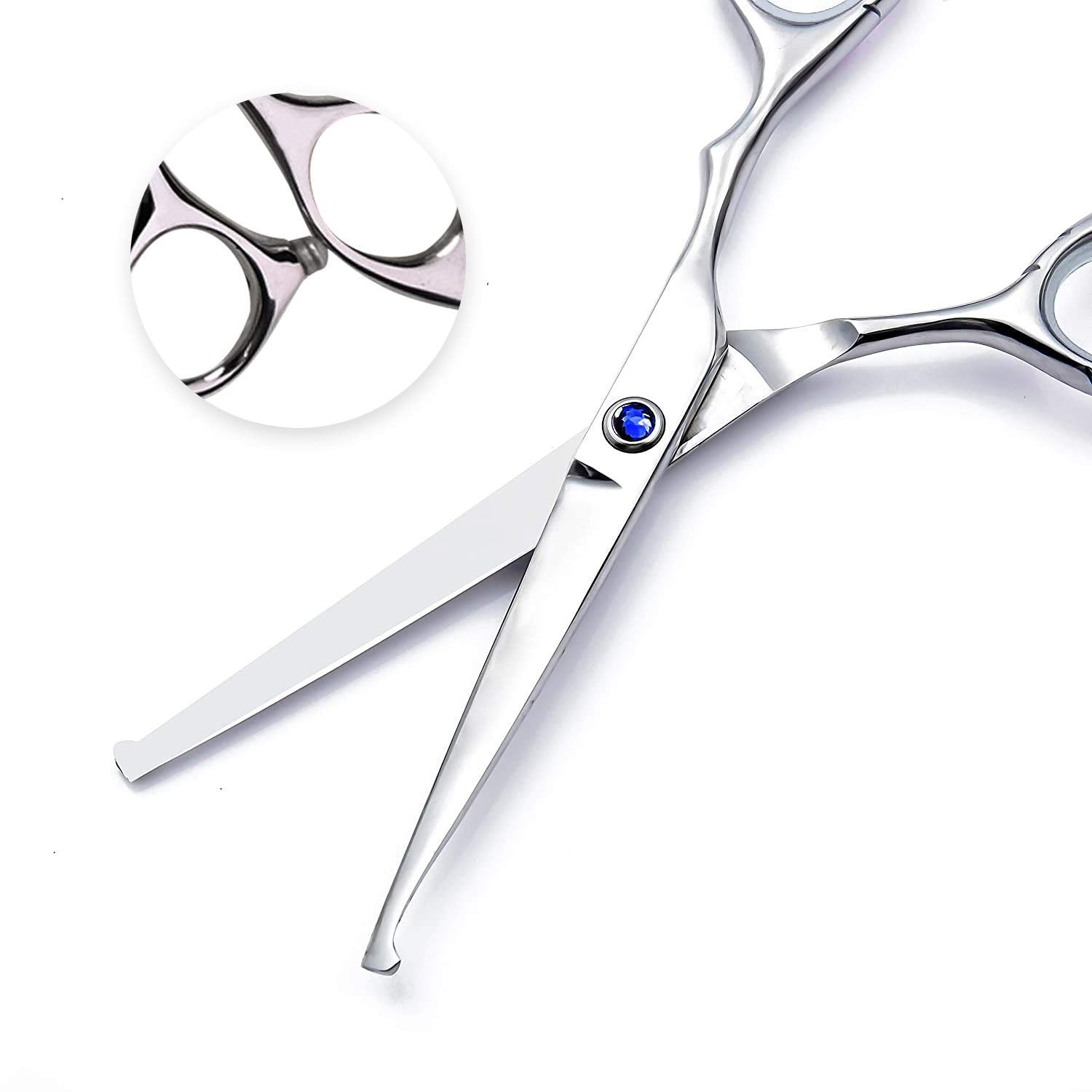 Hair Cutting Scissors Set Professional Kids/Women/Men 6.5 Inch Saftey Round Head Hair Cut Scissors Kit With Cutting Scissors Thi