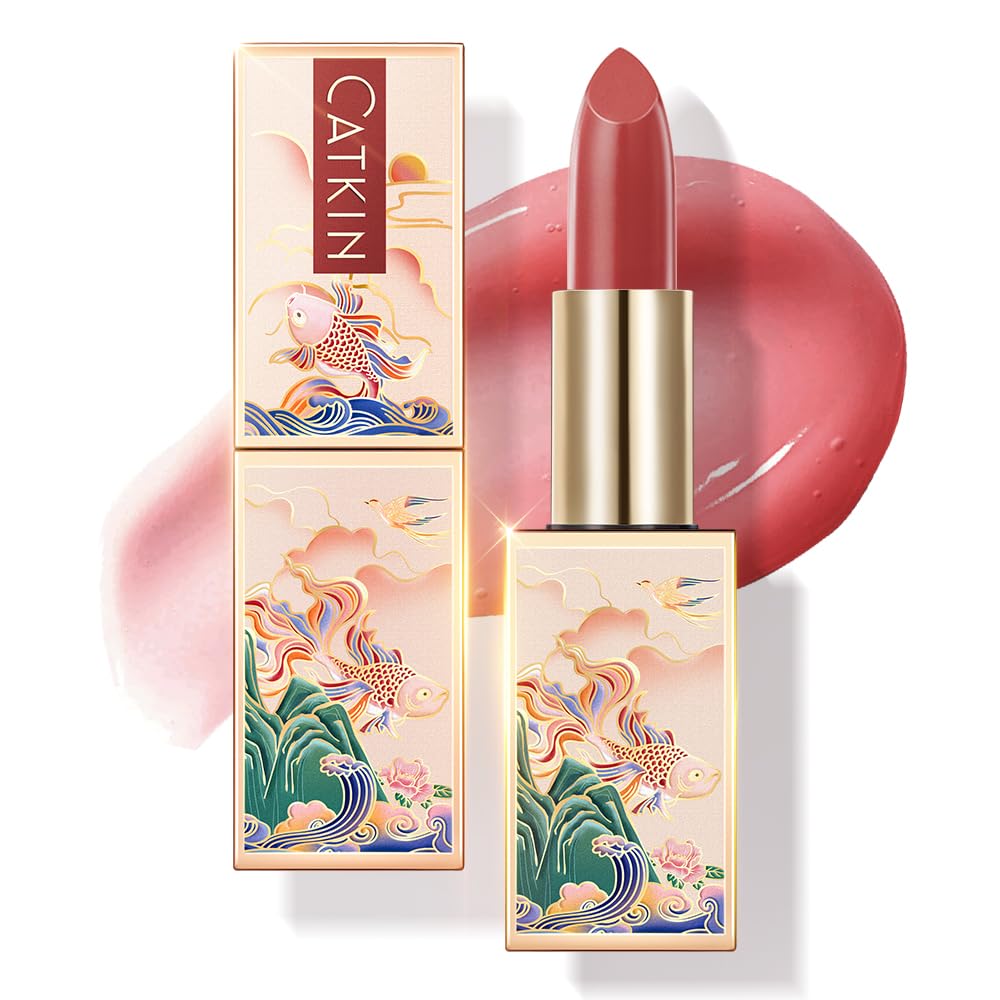 CATKIN Lip Balm Color Tinted Lip Stain Ultra Hydrating Moistrurizer Chapstick with Vitamin E Nourishing For Cracked & Dry Lips 0