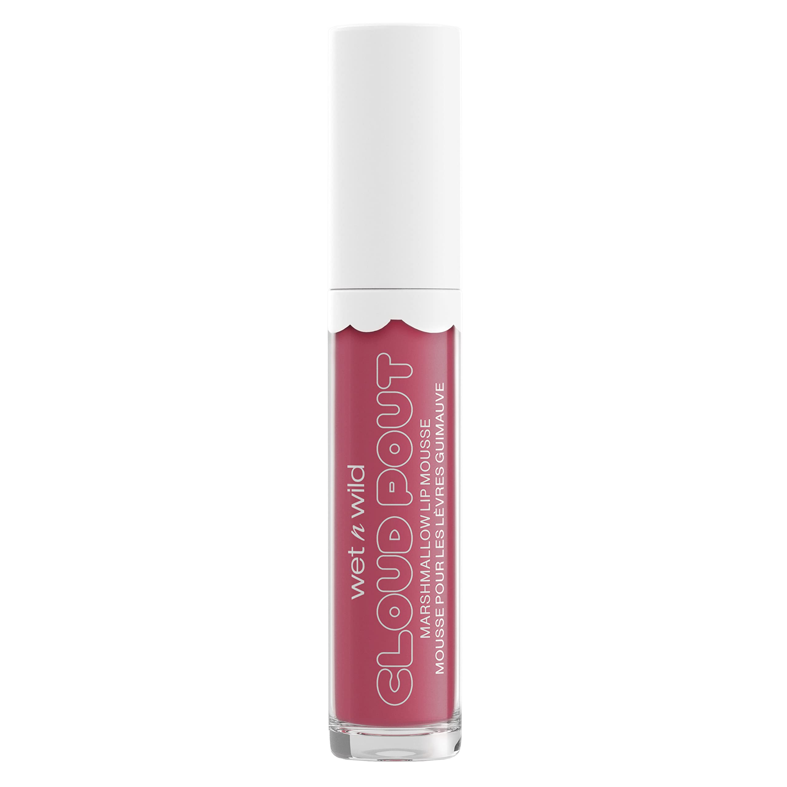 Wet N Wild Lip Cream Cloud Pout W/Marshmallow, Pink Marsh To My Mallow  Argan Oil  Vitamin E