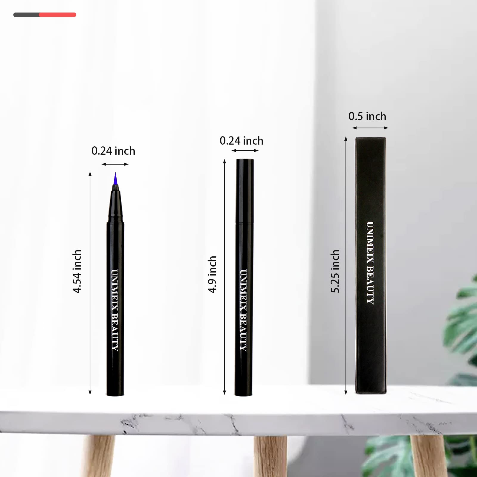 Unimeix Eyeliner Liquid Liner Waterproof Eye Liner Makeup Eyeliner Pen Precise All Day (Amethyst)