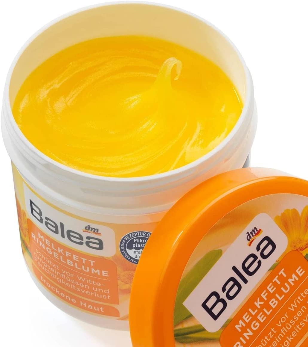 Balea Melkfett milking grease - Calendula Gel-Cream - Protects Skin Against Environmental Damage / Stress from Cold, Wind, Rain