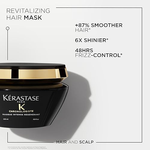 KERASTASE chronologiste Intense RAgAnArant Hair Mask  Revitalizes Hair & Scalp  Anti Frizz Deep conditioner  With Hyaluronic Aci