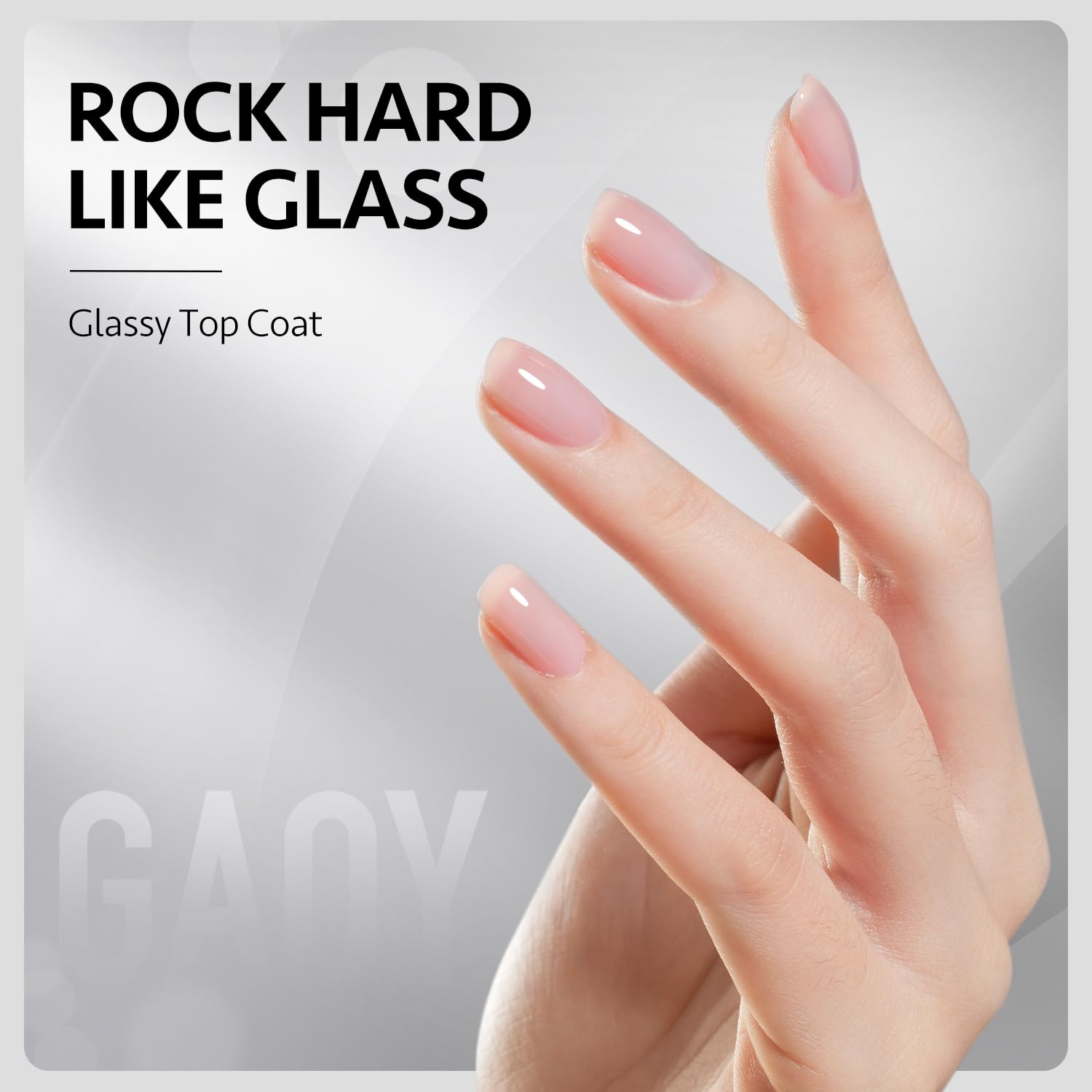 Gaoy Gel Top Coat, Nail Glue Gel And Base Coat Set, 3 Pcs 16Ml Clear Glossy No Wipe Combination For Uv Light Cure Gel Nail Polis