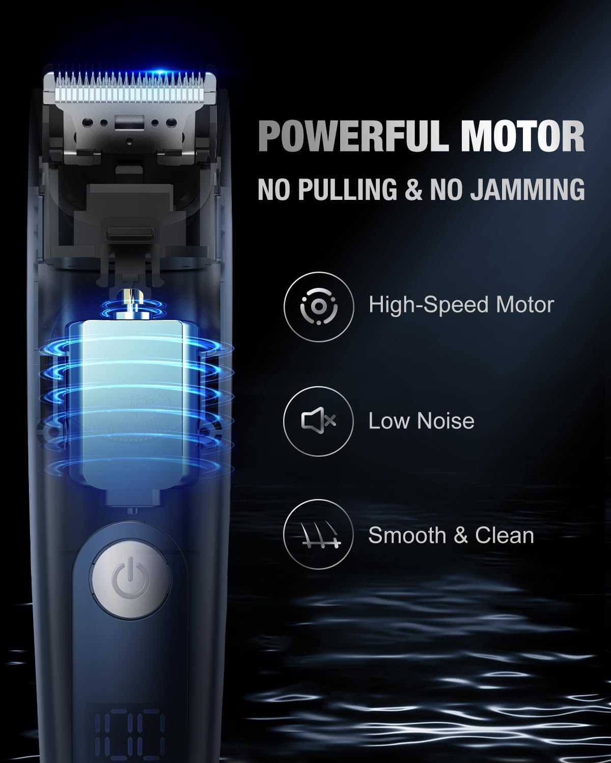 Sejoy Beard Trimmer For Men, Hair Trimmer For Men Cordless Hair Clipper For Mustache Body Hair Cutting Hair Clippers With Led Di