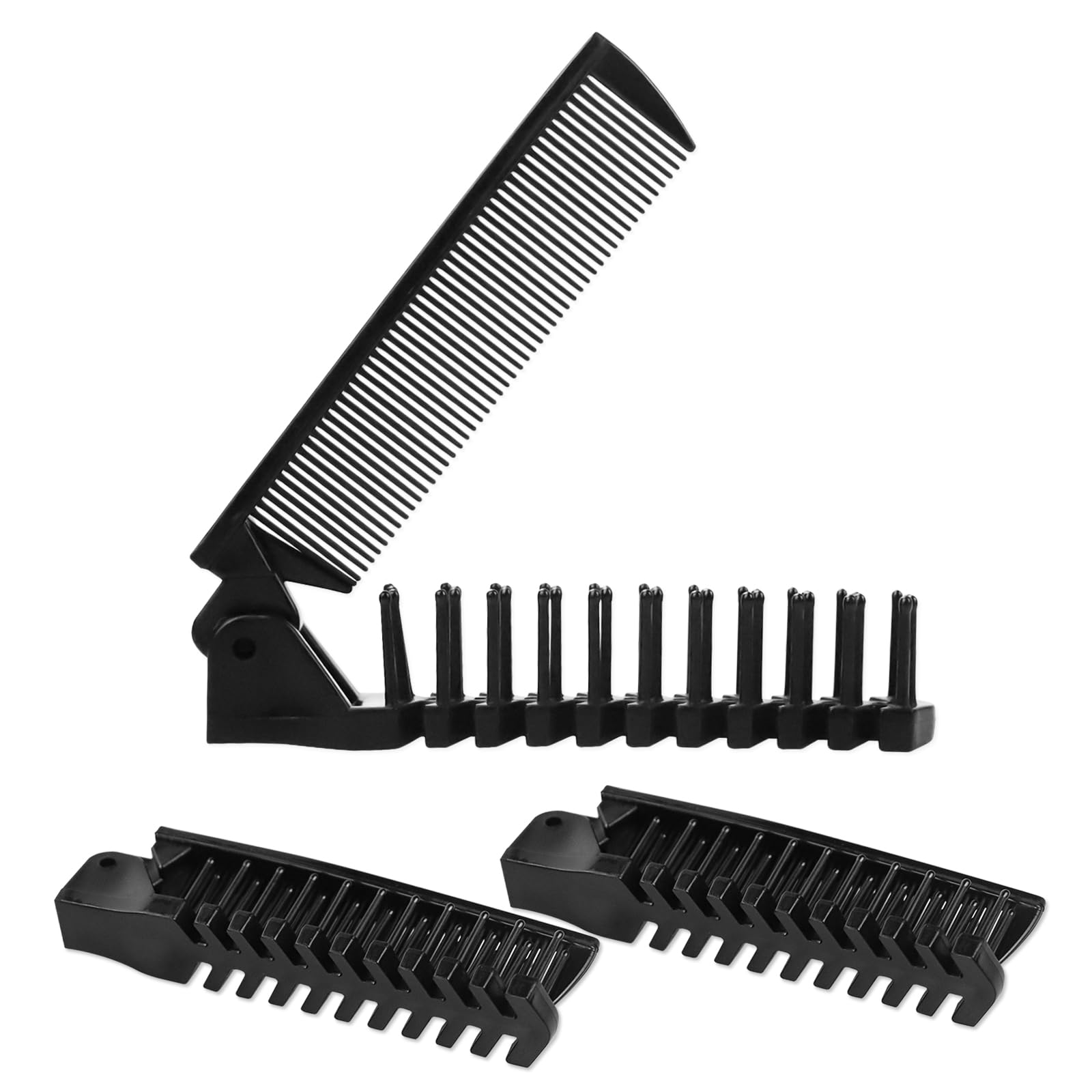 10 Pack Portable Travel Folding Comb And Brush Combo Compact Foldable Hair Brush Pocket Size Comb Double Headed For Women Men Ma