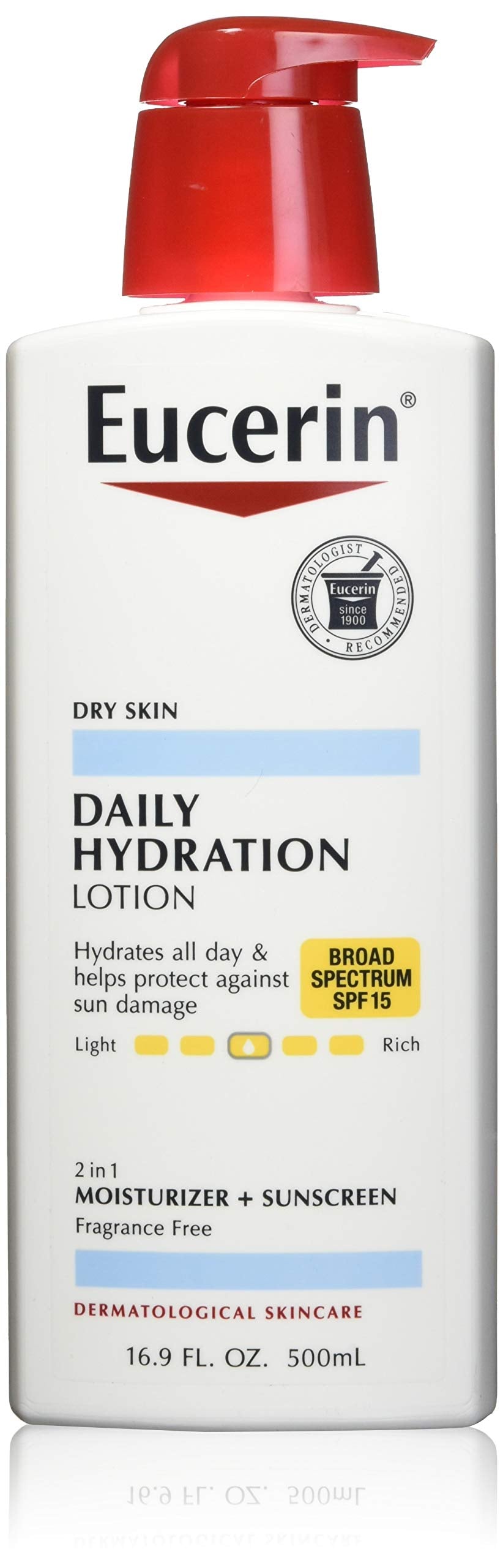 Eucerin Daily Hydration Moisturizer & Sunscreen Lotion Spf 15 16.9 Oz