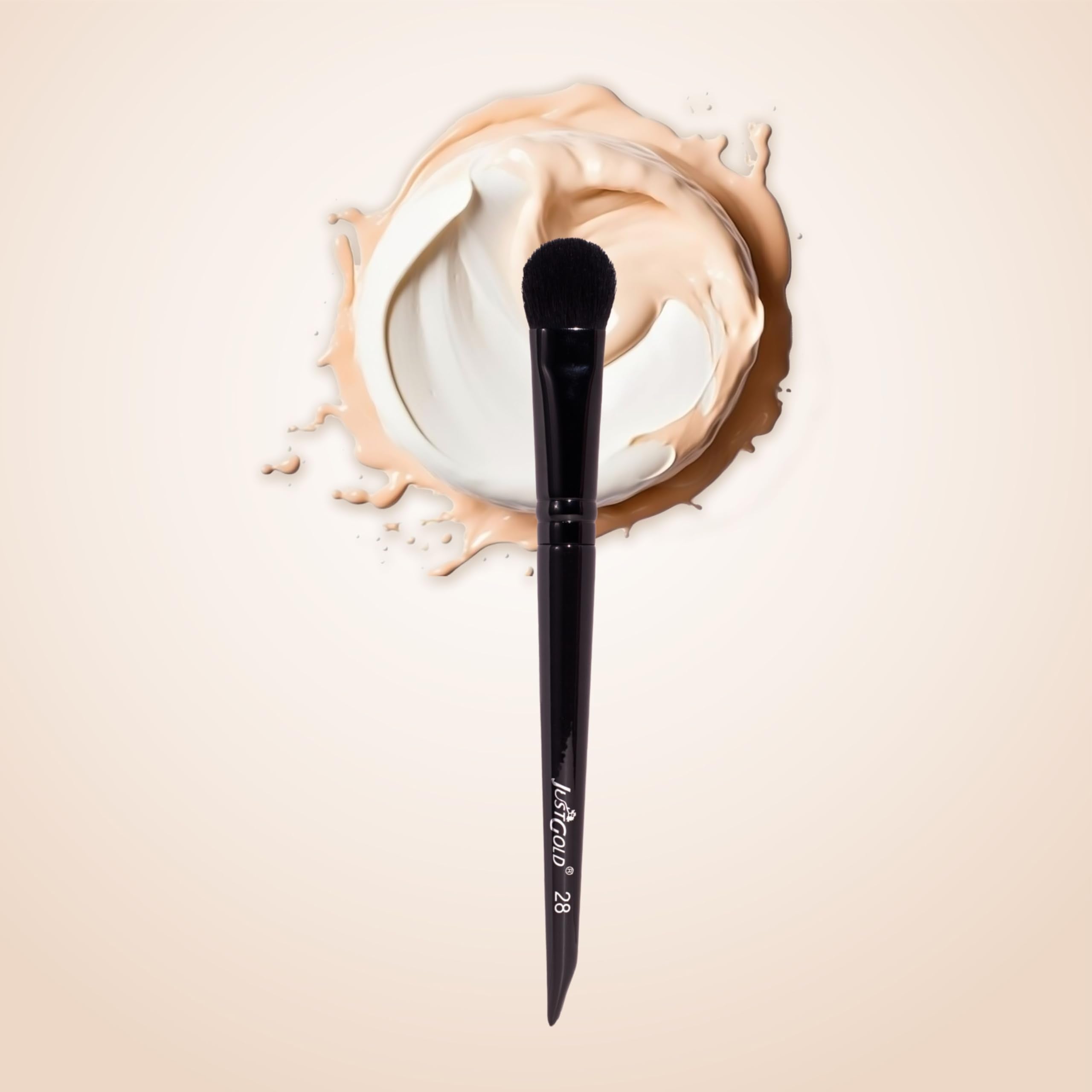 Justgold Professional Concealer And Moisture And Cream Brush With Ultra Soft Synthetic Bristle #28