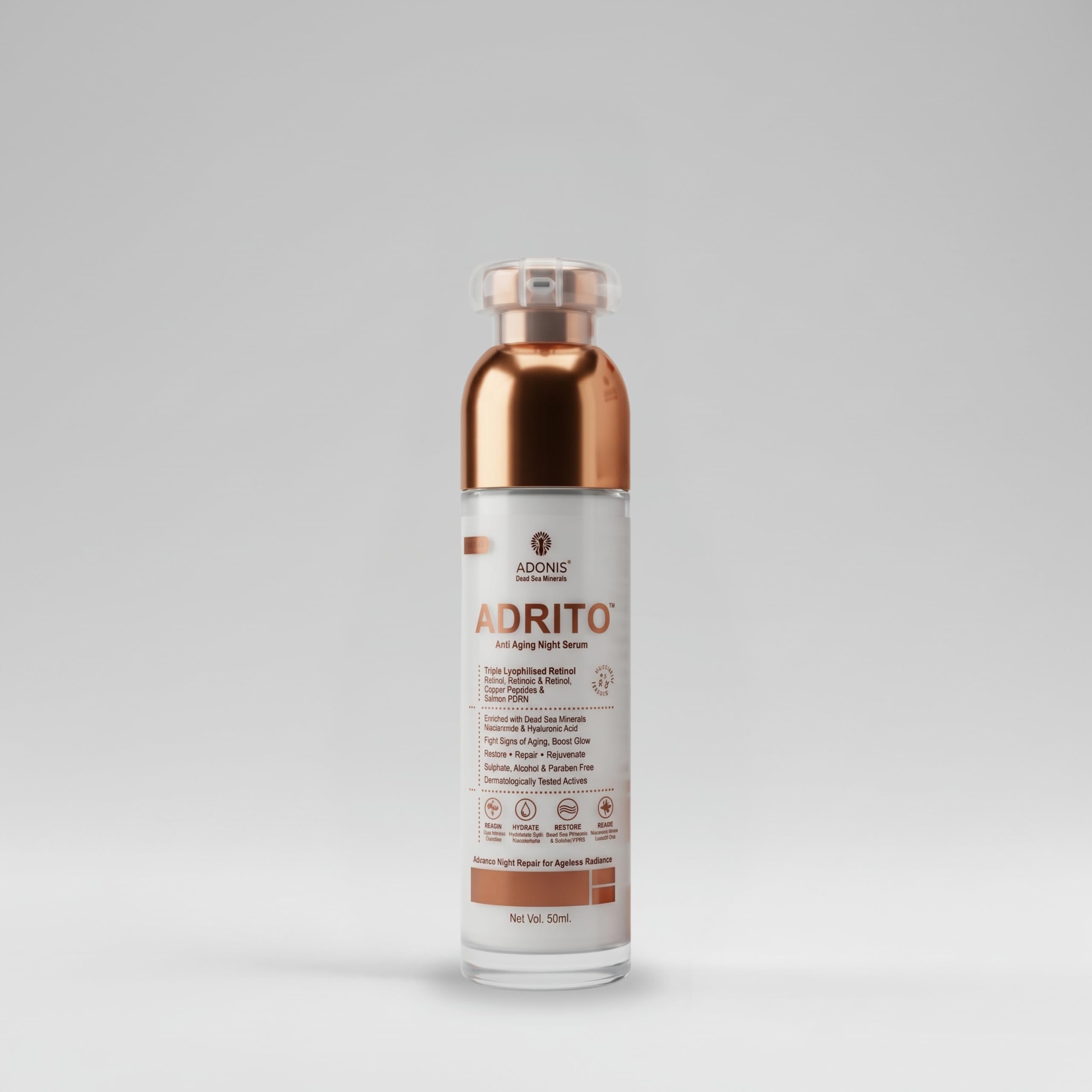 Adonis Adrito Face Serum 50Ml | Reduce Fine Lines Dark Sports & Wrinkles Serum | Evens Skin Tone & Brightens Dull Skin Lightweig