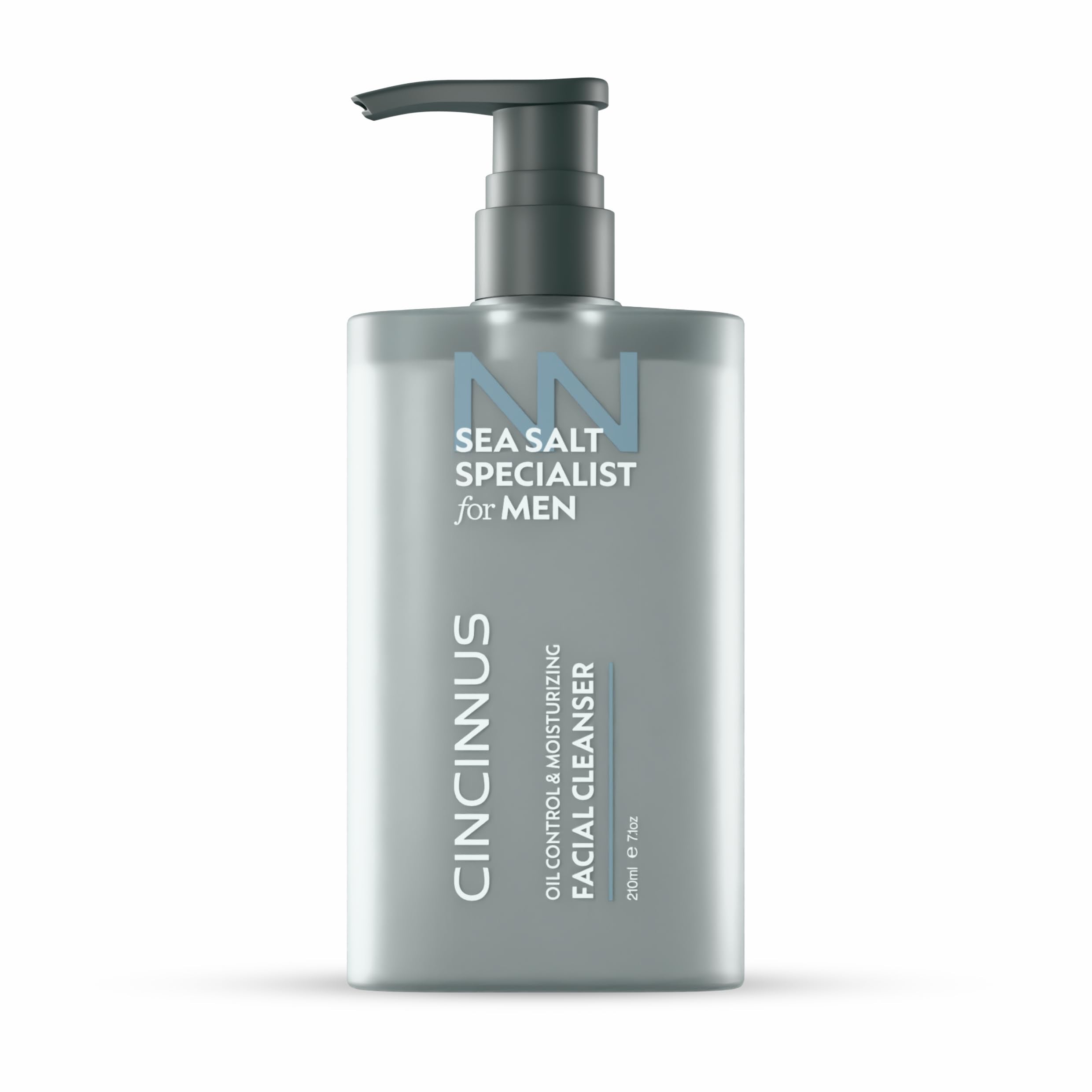 Cincinnus Oil Control & Moisturizing Facial Cleanser For Men | Deep Cleansing Face Wash With Sea Salt, Centella & Salicylic Acid