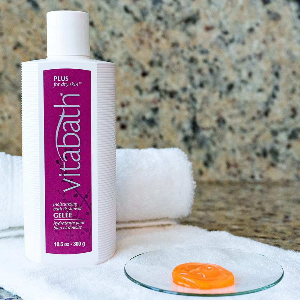 Vitabath Plus For Dry Skin Moisturizing Bath & Shower Gel Wash Nourishing Replenishing Oils Deeply Hydrate & Soothe Dryness - Bo