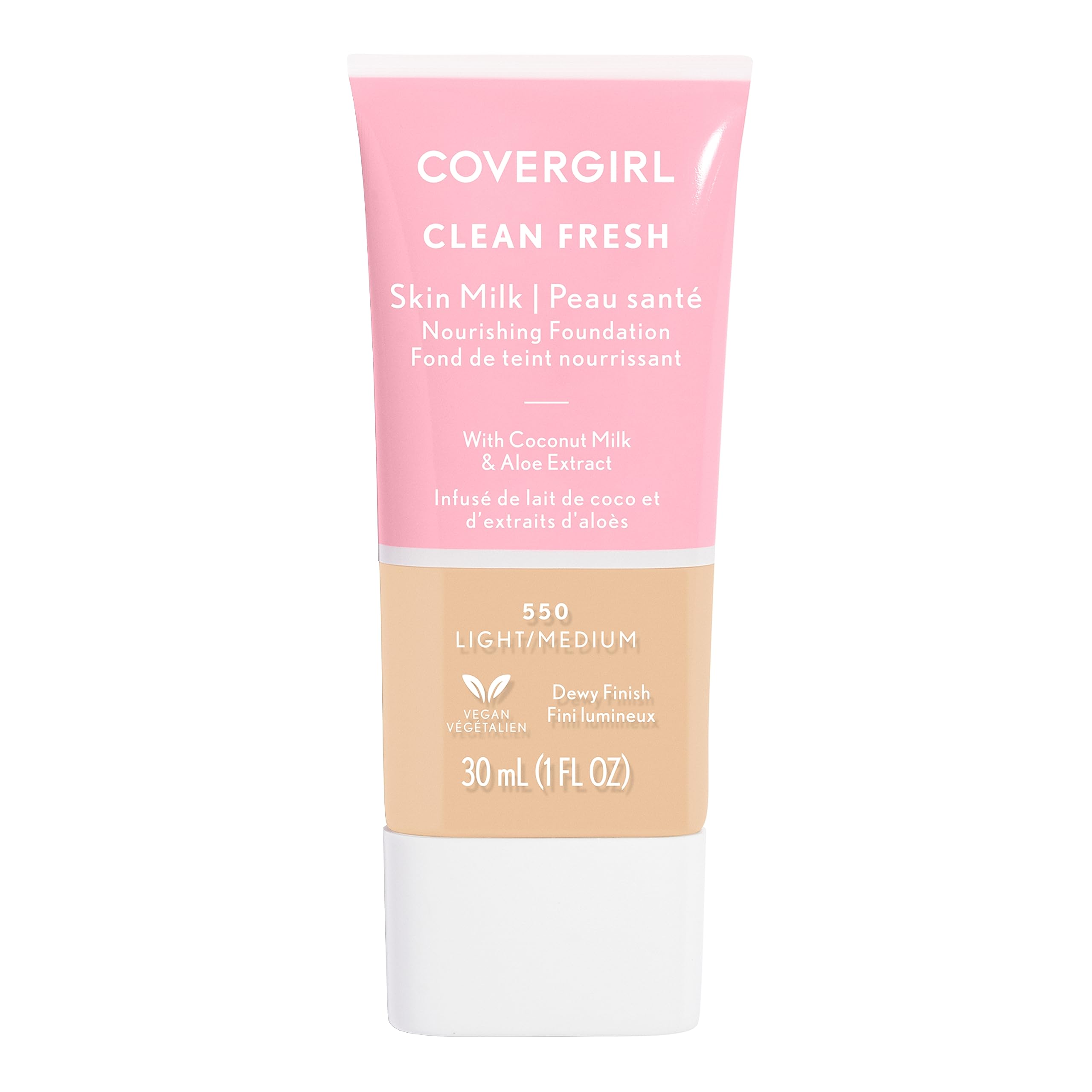 COVERGIRL, Clean Fresh Skin Milk Foundation, Light/Medium, 1 Count