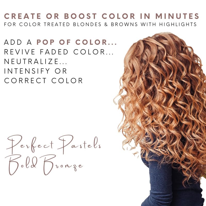 Watercolors Intense Metallic Color Depositing Sulfate Free Shampoo, Maintains & Enhances Hair Color (Intense Metallic Bronze 8.5