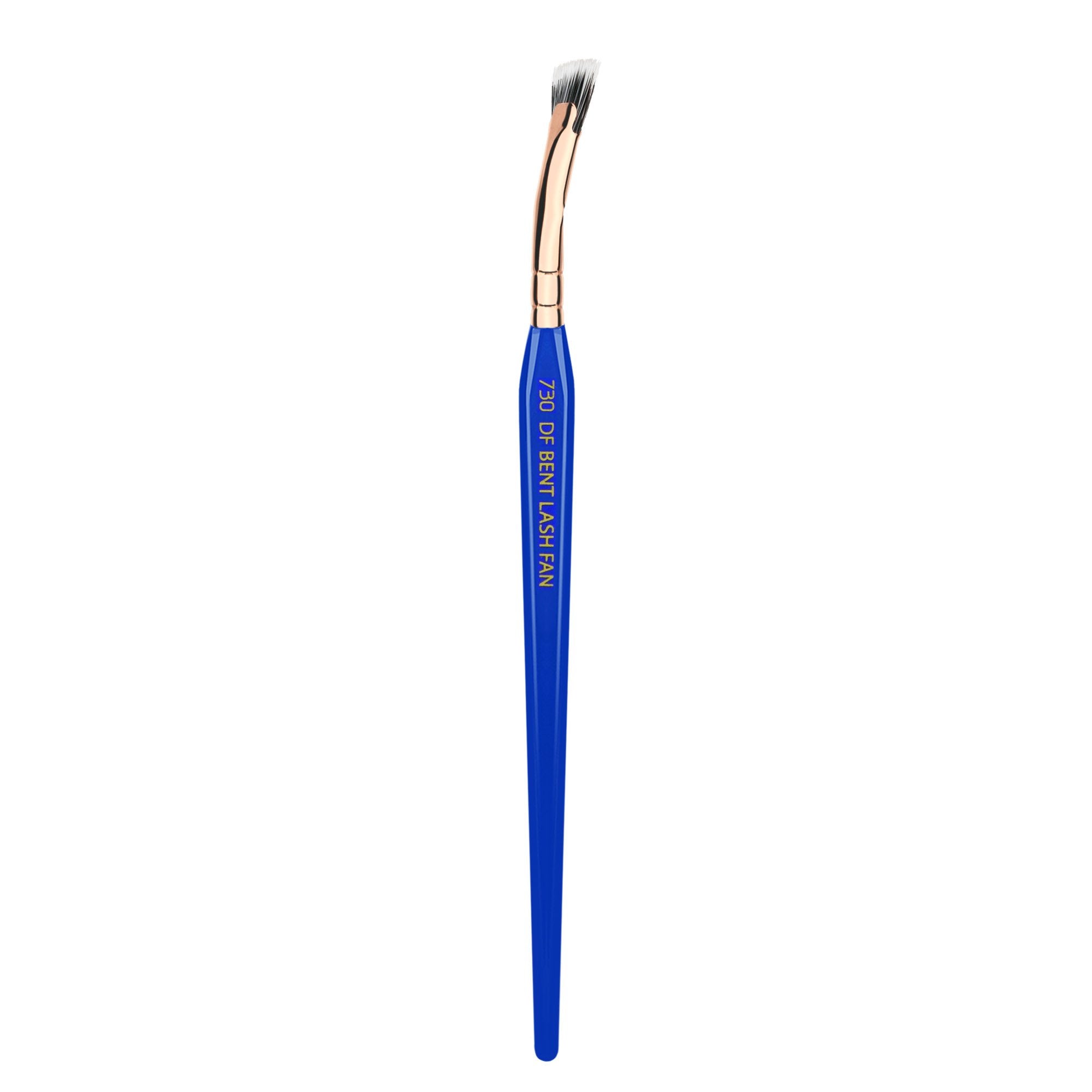 Bdellium Tools Professional Makeup Brush - Golden Triangle 730 Bent Mascara Fan - With All Vegan and Soft Synthetic Fibers, For 