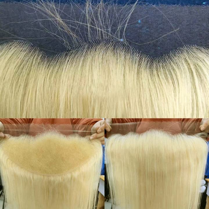 BEEOS 13x6 SKINLIKE Real HD Lace Frontal Only, 613 Honey Blonde 0.10mm Ultra-thin Invisible HD Lace Clean Hairline Pre-Plucked V