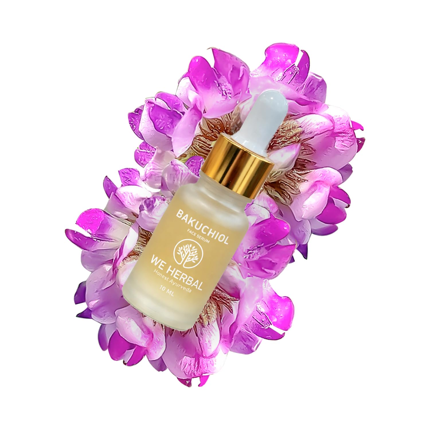 We Herbal Bakuchiol AntiAgeing Serum 10Ml, Natural Retinol Alternative With Rosehip & Almond Oil, Targets AcneCausing Bacteria