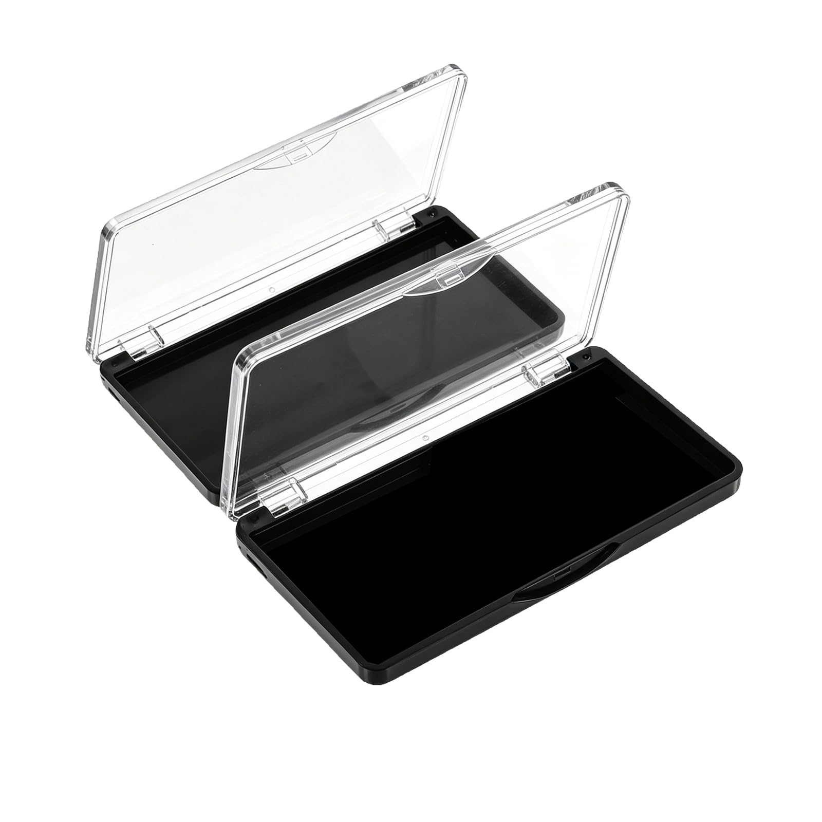 2 Pcs Empty Magnetic Makeup Palette, Rectangular Refillable Cosmetic Storage Box, Portable Travel Makeup Container for DIY Eyesh