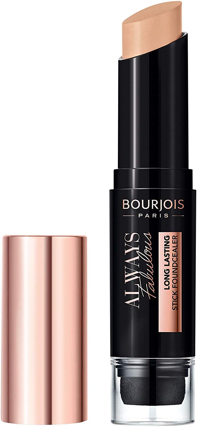 Bourjois Always Fabulous 24 Hour 2in1 Foundation and Concealer Stick with Blender, 400 Rose Beige