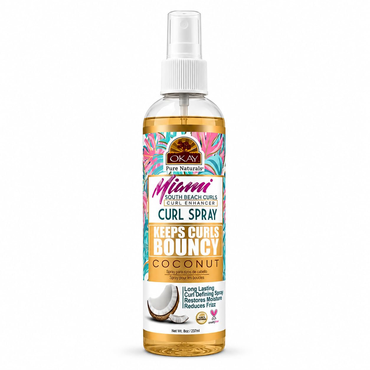 OKAY Miami South Beach Curls Curl Enhancer Spray 8 oz