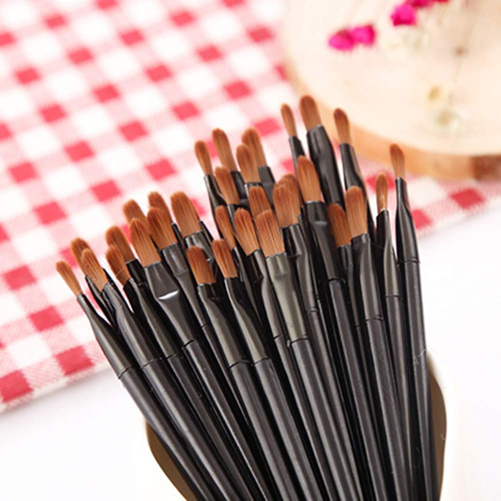 100 Pieces Disposable Lip Brushes Multifunctional Beauty Makeup Brush Lipstick Gloss Eyeshadow Applicator Smudge Cosmetic Tool S
