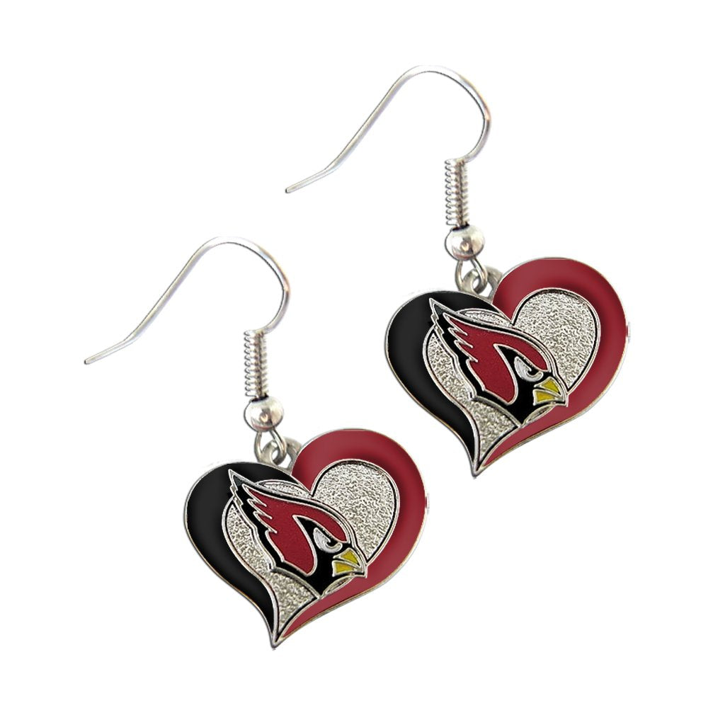 NFL Philadelphia Eagles Swirl Heart Earrings