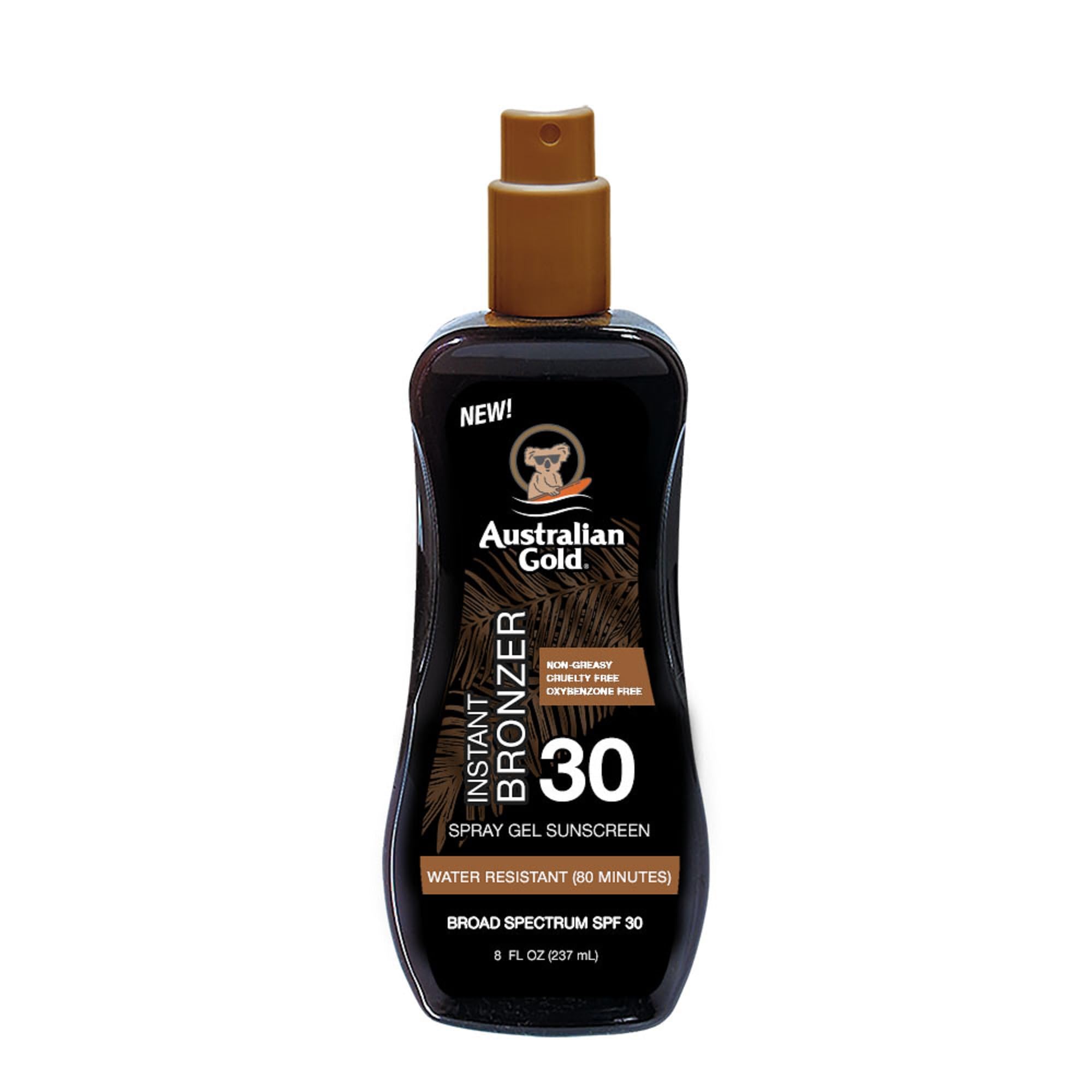 Australian Gold Sunscreen Gel Spray With Bronzer + Soothing After Sun Aloe Vera Gel, Hydrating Sunburn Relief & Broad Spectrum U