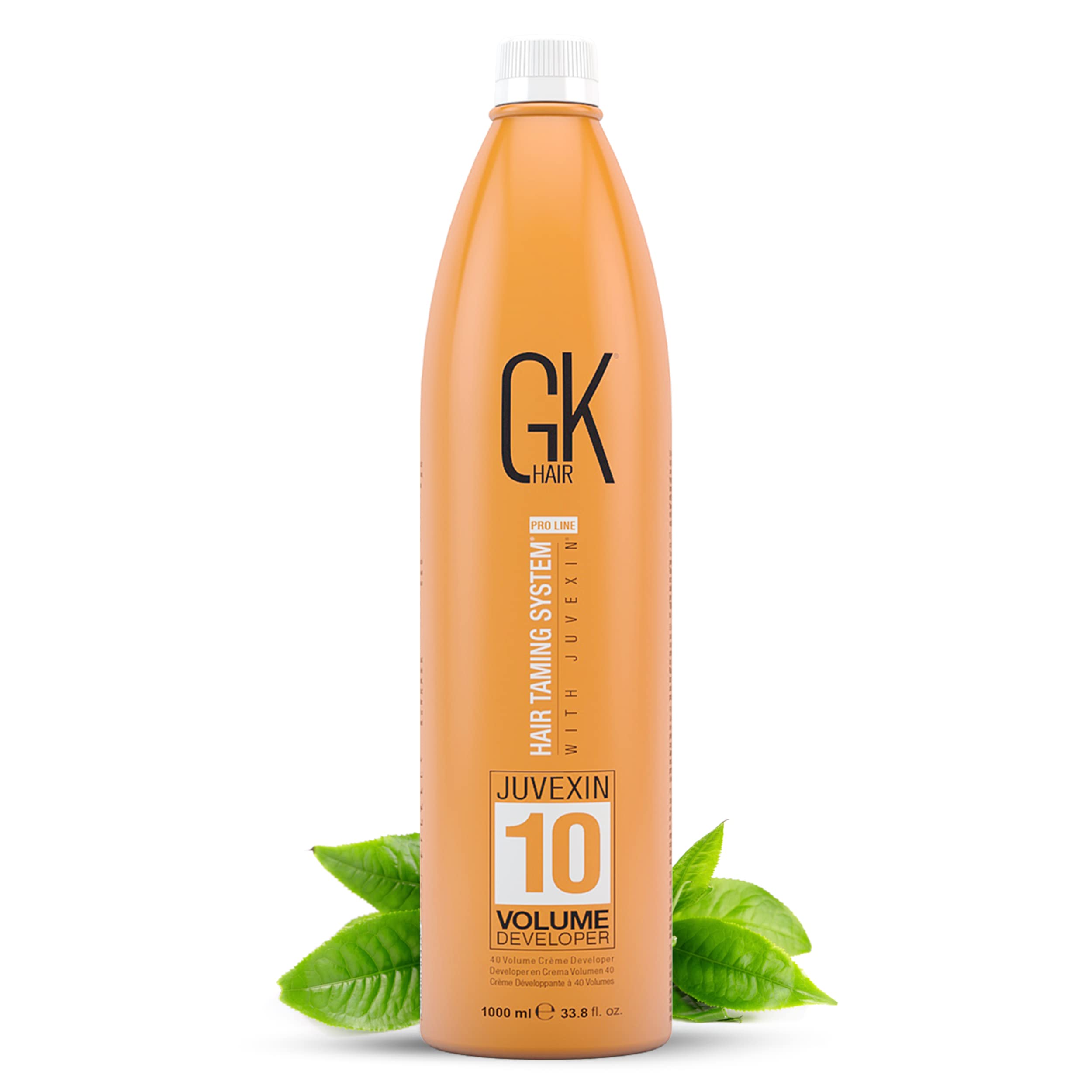 Global Keratin GK HAIR Professional Hair Creme 10 Volume Developer 33.8 Fl Oz for Hair Coloring Bleach - High-Performance Long L