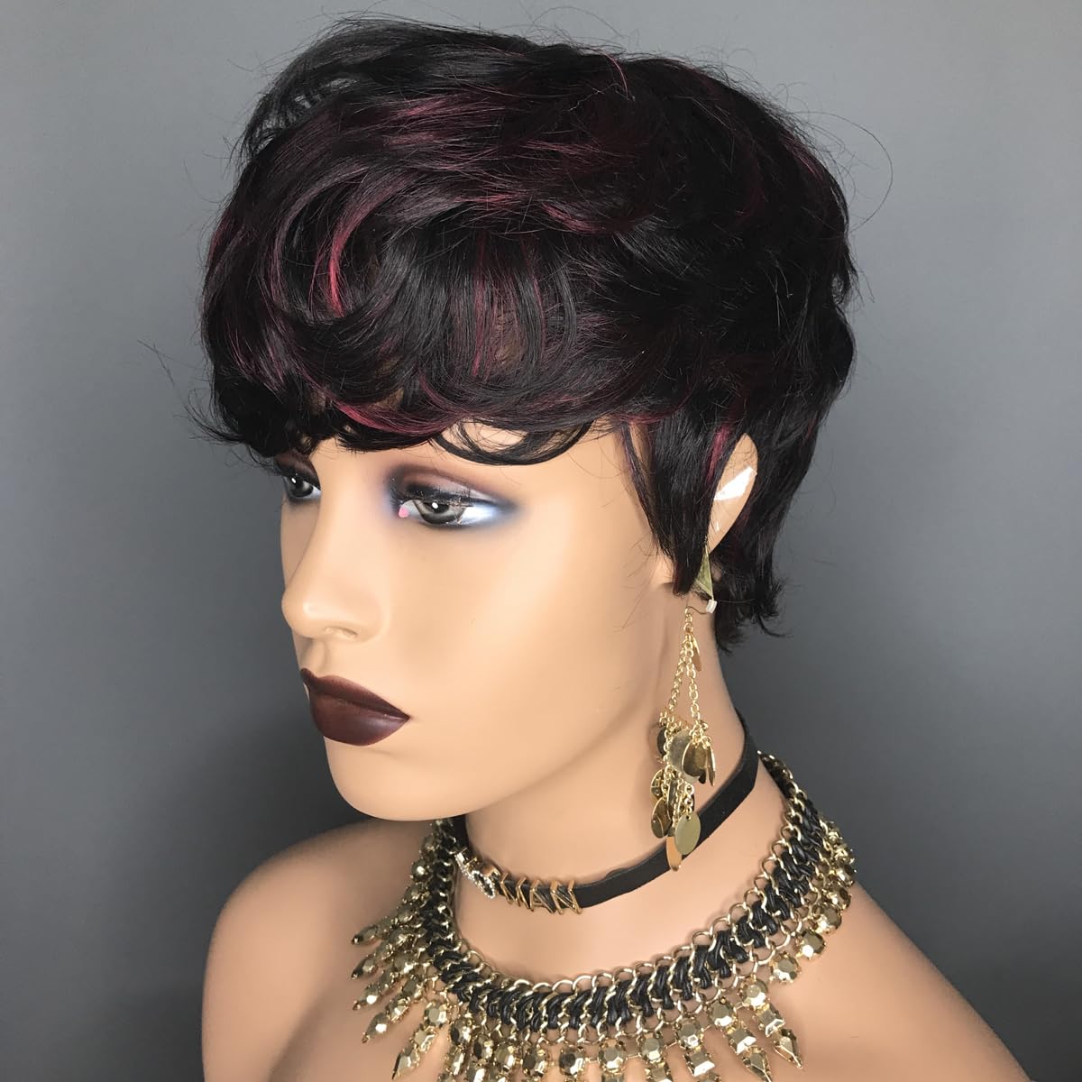 Hotkis Short Human Hair Pixie Cut Wig For Black Women Short Wigs Human Hair Pixie Wigs Short Human Hair Wigs For Black Women Nat